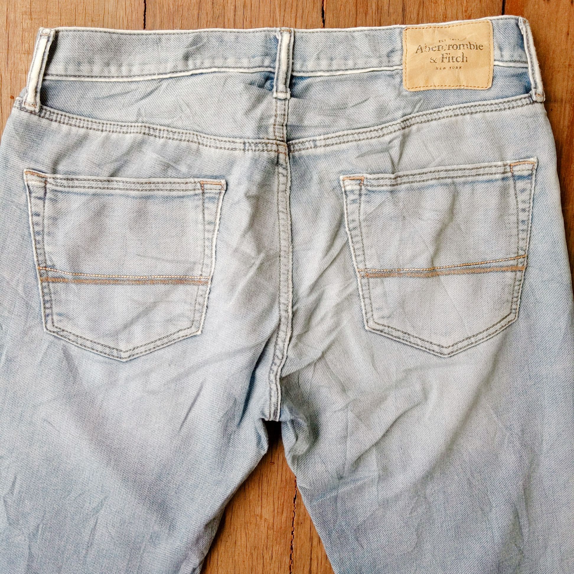 Japanese Brand × Jean × Vintage Vintage Abercrombie & Fitch Light Wash Denim Jean Pants W32 Size US 32 / EU 48 - 5 Thumbnail