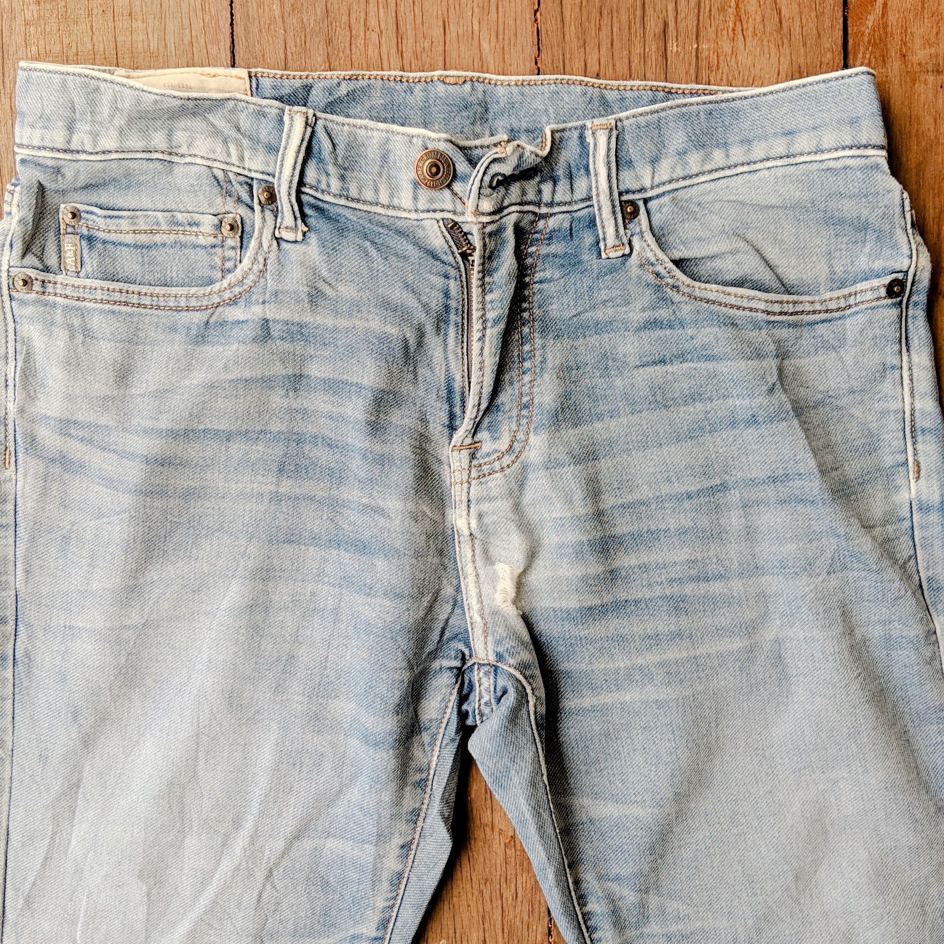 Japanese Brand × Jean × Vintage Vintage Abercrombie & Fitch Light Wash Denim Jean Pants W32 Size US 32 / EU 48 - 14 Thumbnail
