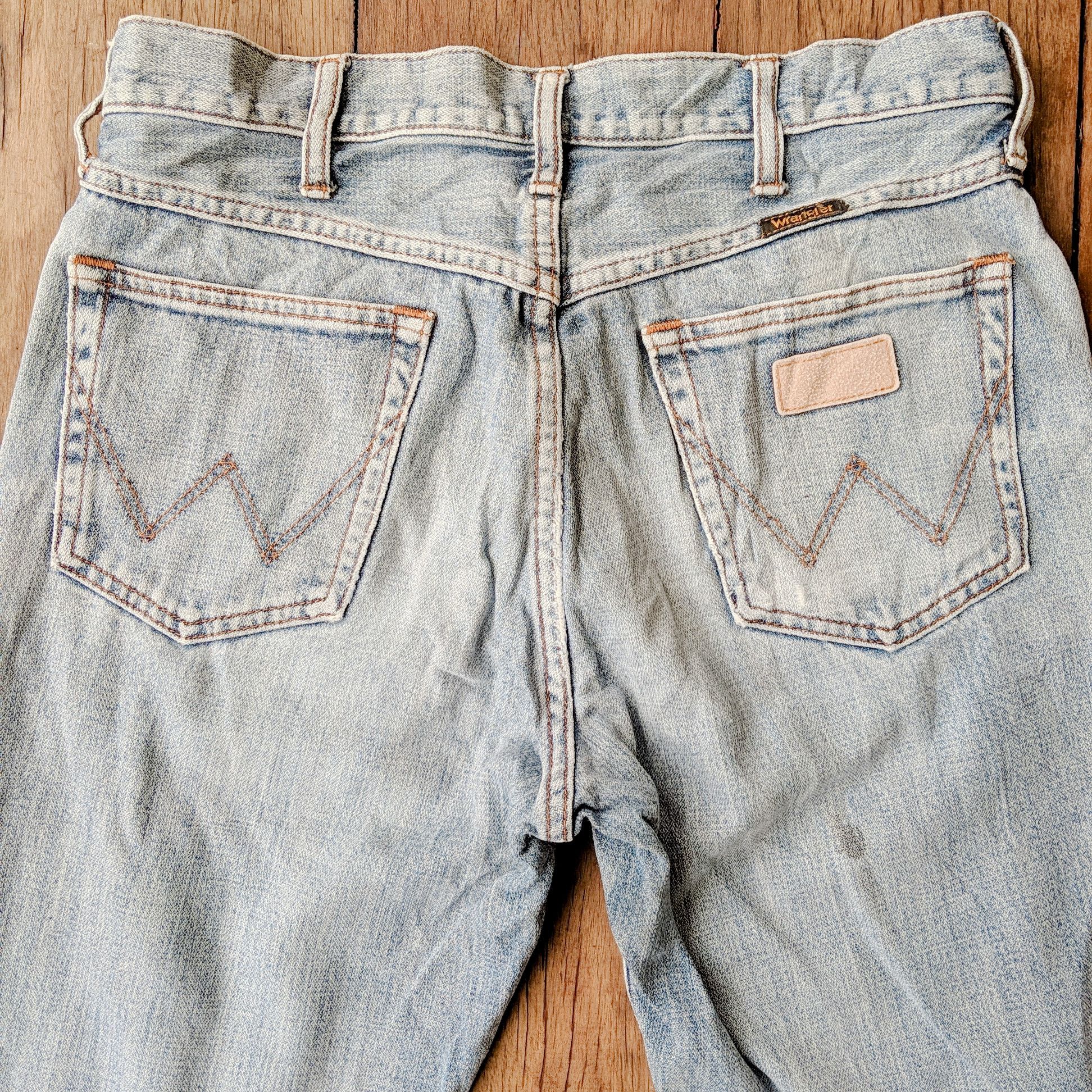 Japanese Brand × Jean × Vintage Vintage Wrangler W30 Faded Distressed Denim Jean Pants Size US 30 / EU 46 - 6 Thumbnail