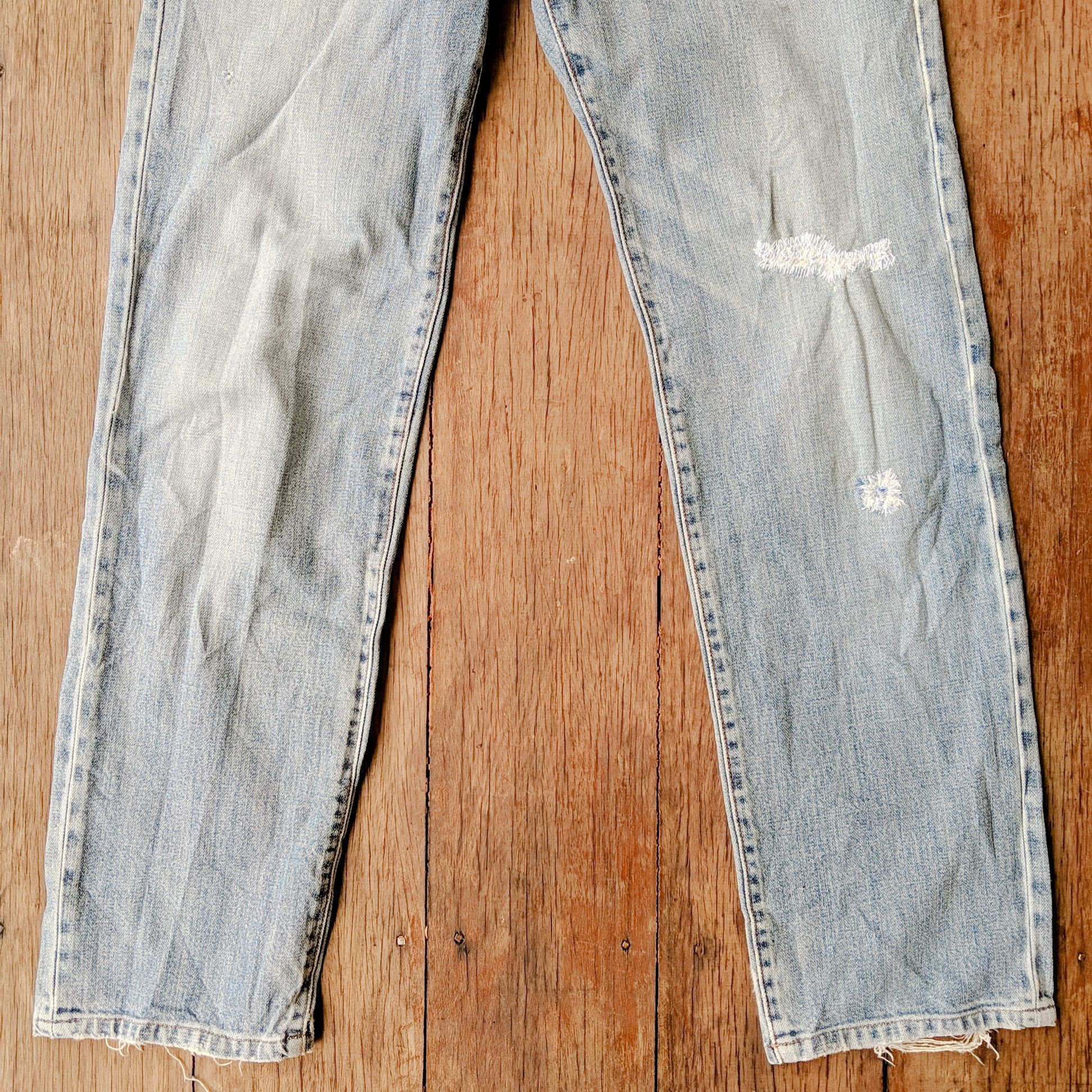 Japanese Brand × Jean × Vintage Vintage Wrangler W30 Faded Distressed Denim Jean Pants Size US 30 / EU 46 - 11 Thumbnail