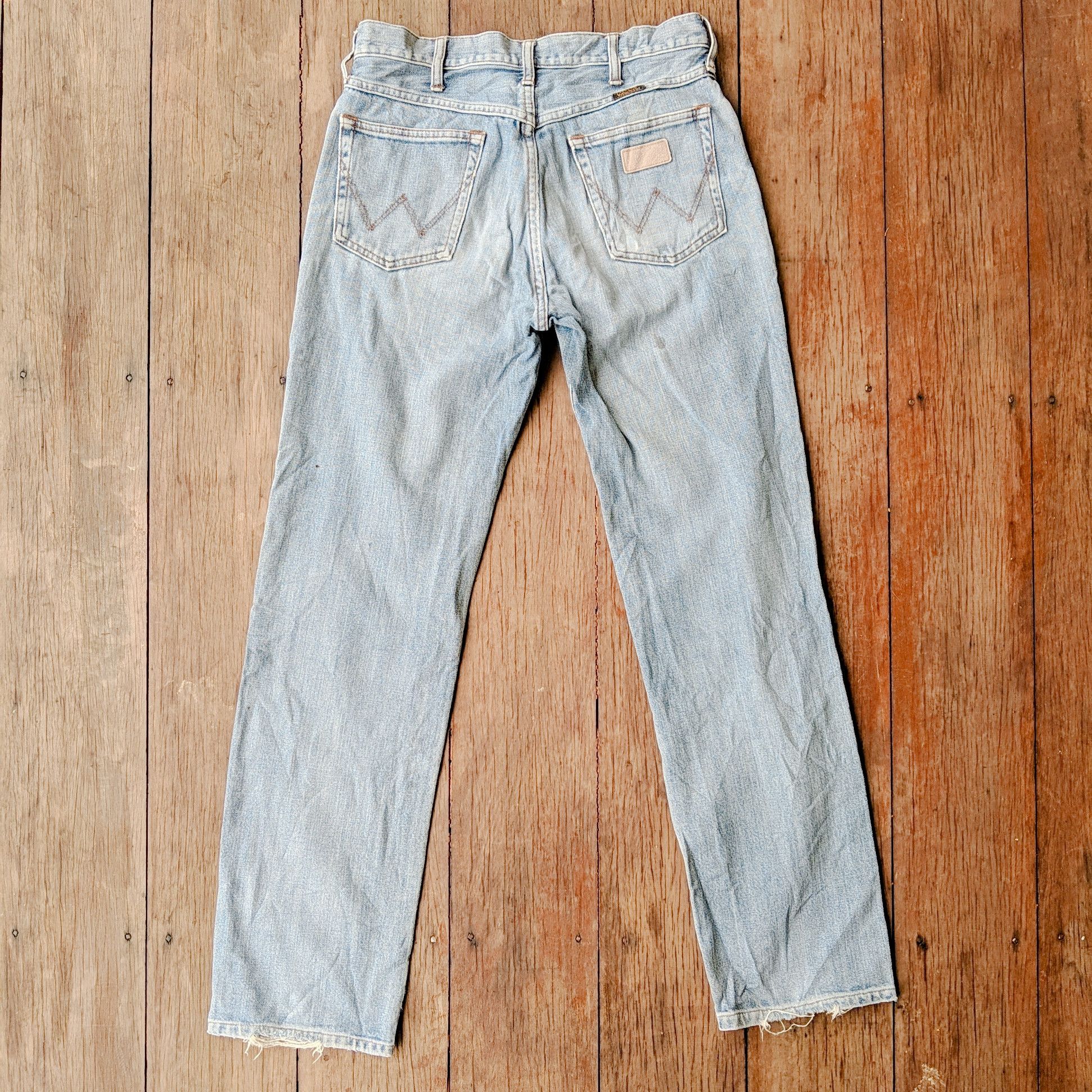 Japanese Brand × Jean × Vintage Vintage Wrangler W30 Faded Distressed Denim Jean Pants Size US 30 / EU 46 - 7 Thumbnail