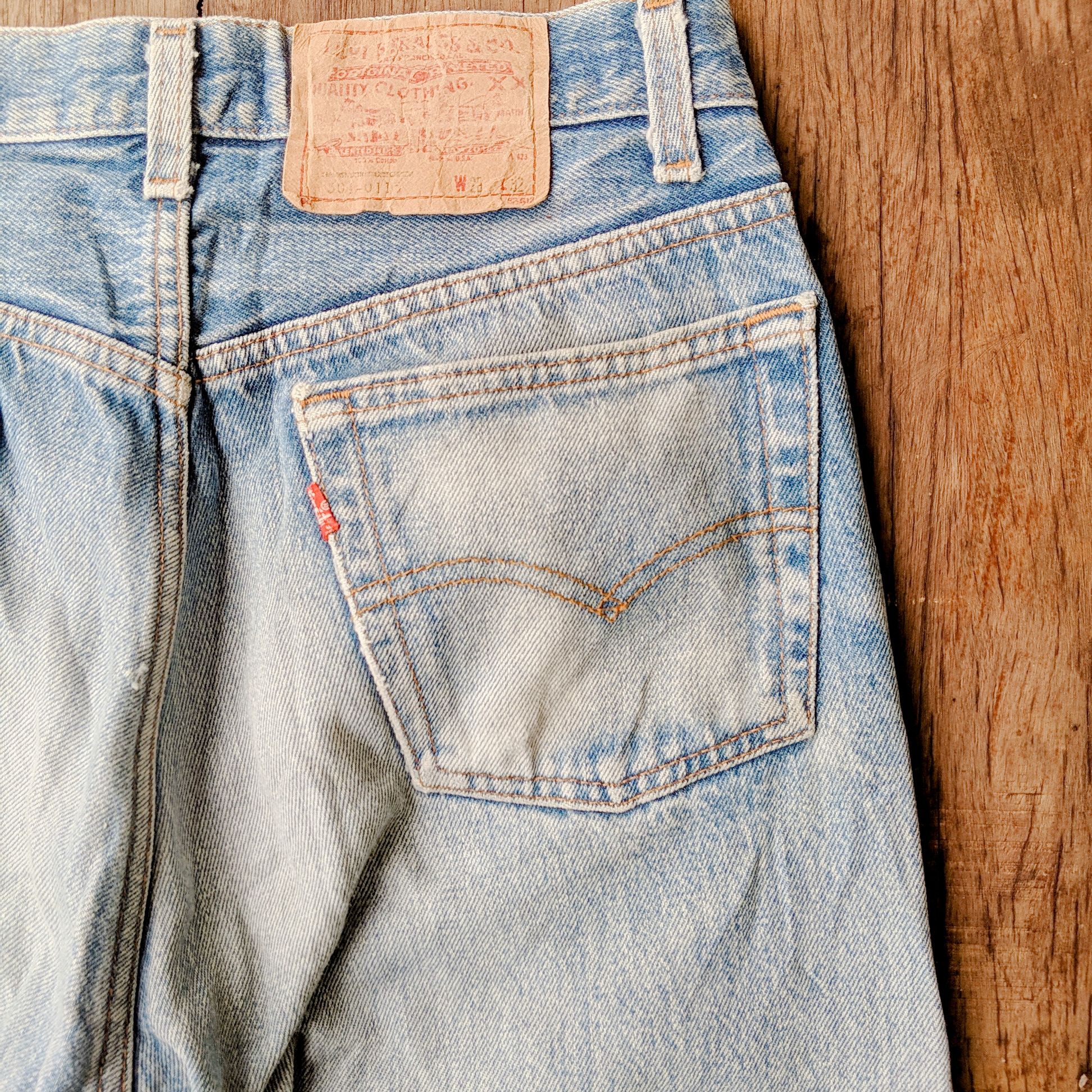 Japanese Brand Vintage Levis 501 W28x32 Faded Denim Button Up Pants Size US 28 / EU 44 - 4 Thumbnail