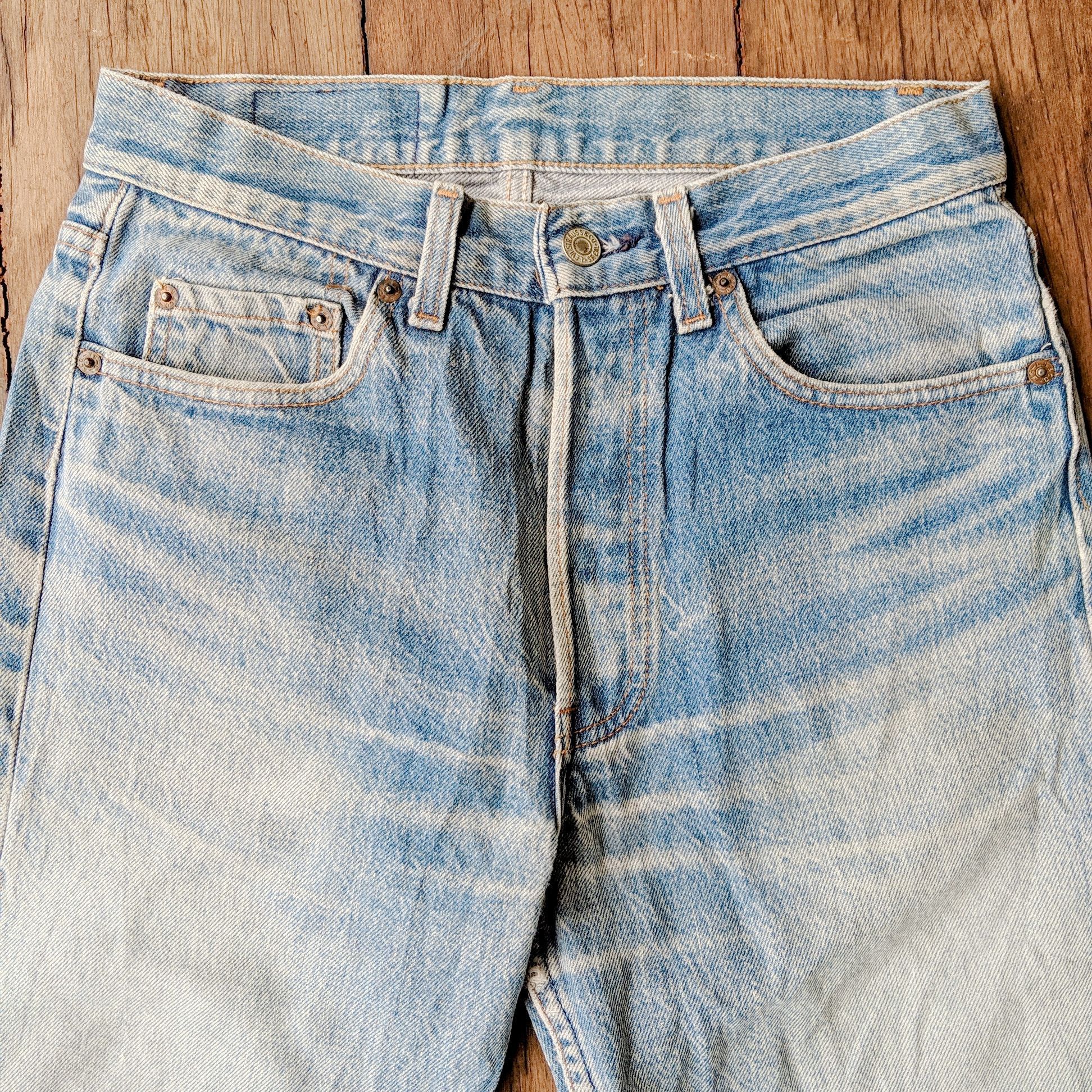 Japanese Brand Vintage Levis 501 W28x32 Faded Denim Button Up Pants Size US 28 / EU 44 - 13 Thumbnail