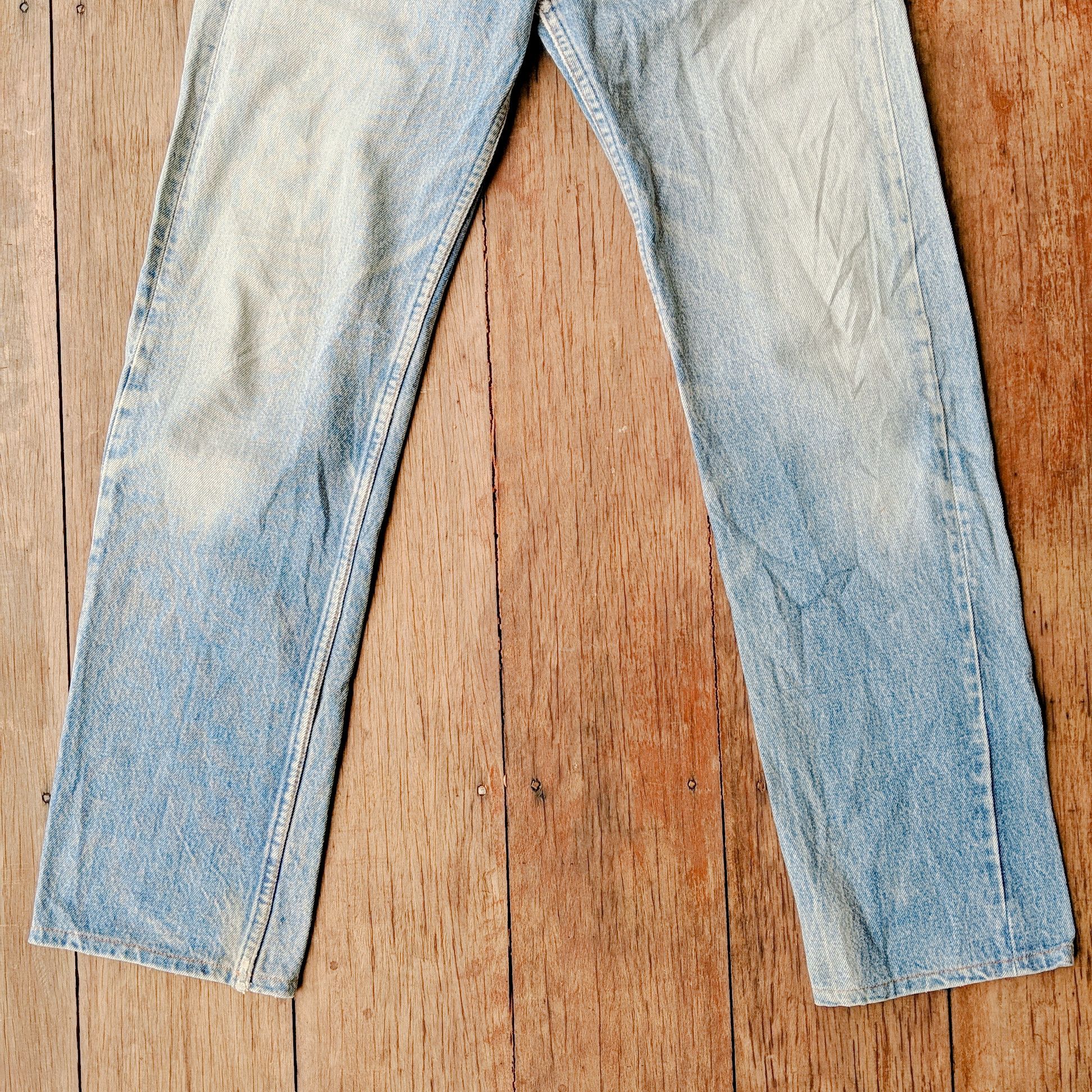 Japanese Brand Vintage Levis 501 W28x32 Faded Denim Button Up Pants Size US 28 / EU 44 - 12 Thumbnail