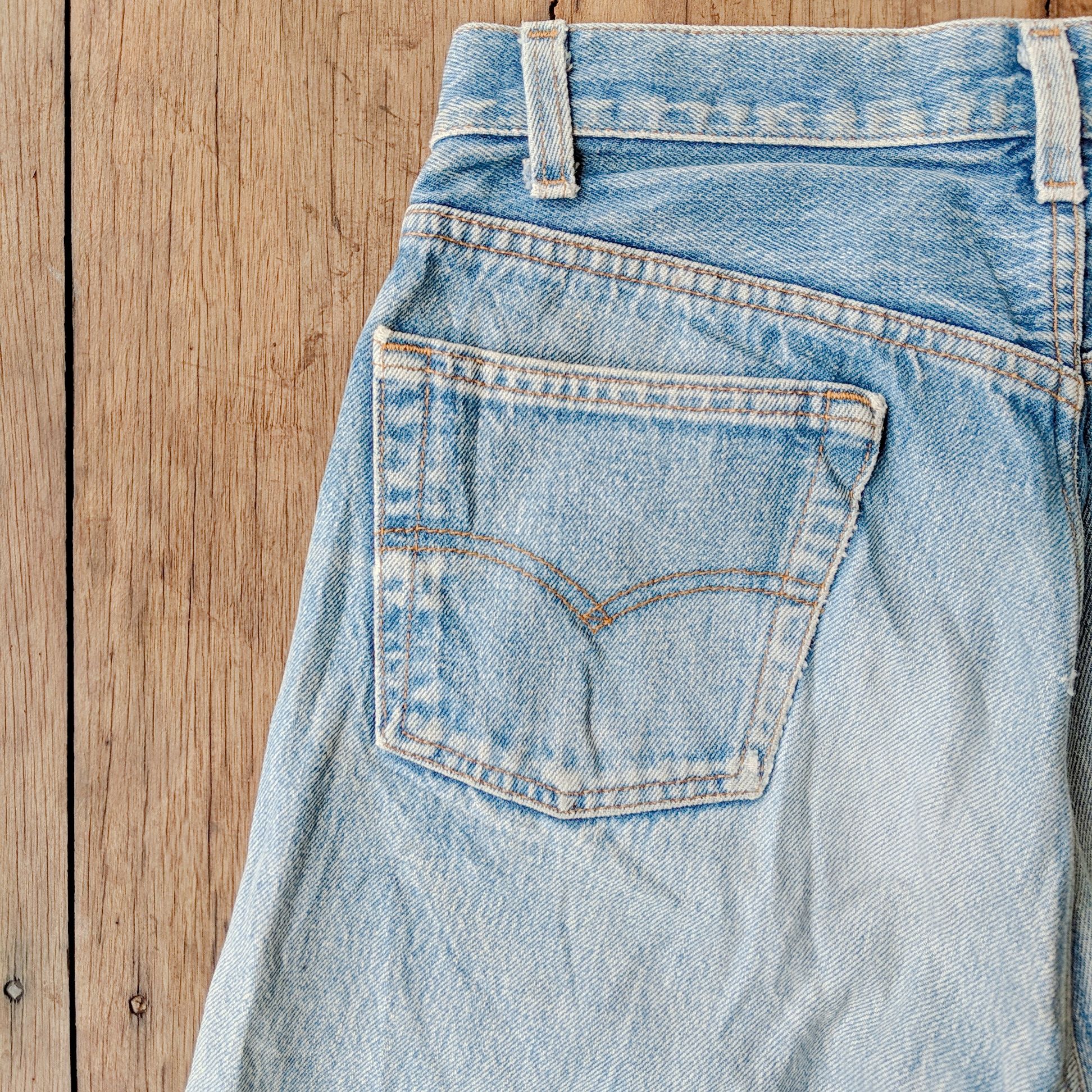 Japanese Brand Vintage Levis 501 W28x32 Faded Denim Button Up Pants Size US 28 / EU 44 - 5 Thumbnail