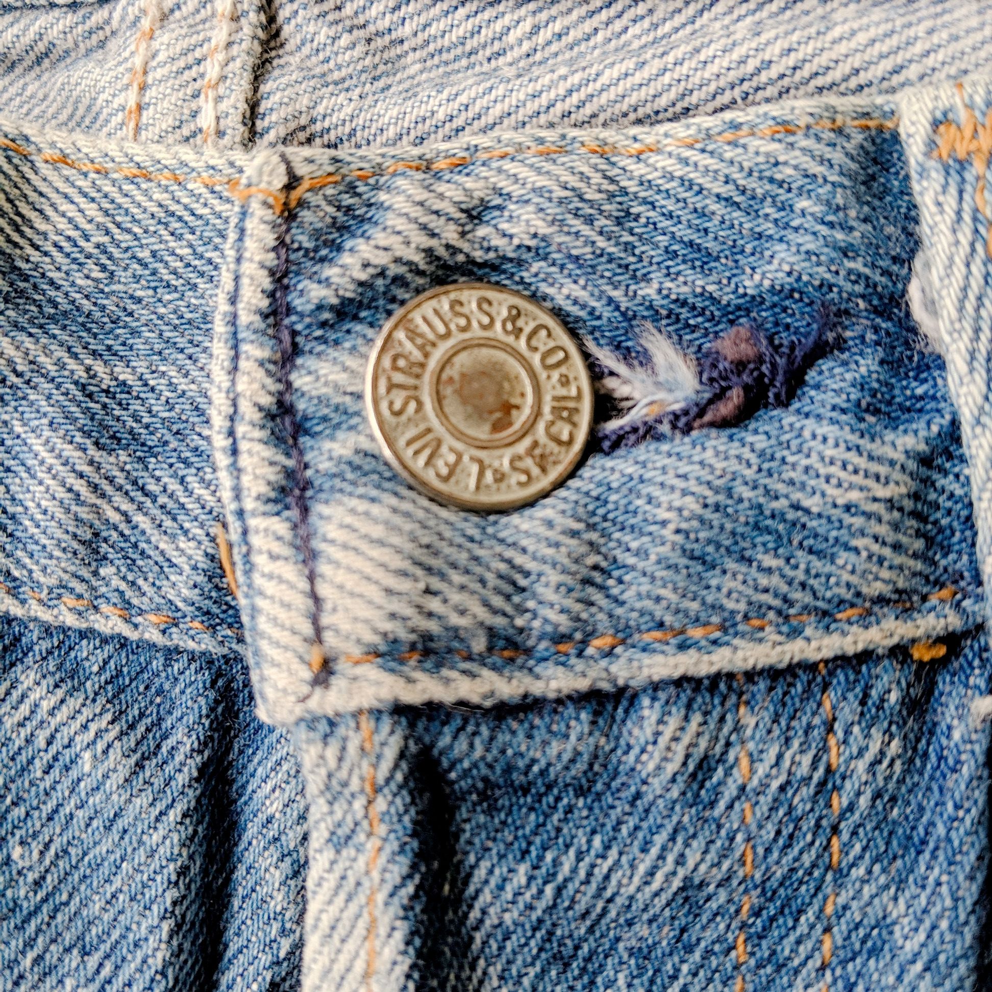 Japanese Brand Vintage Levis 501 W28x32 Faded Denim Button Up Pants Size US 28 / EU 44 - 8 Thumbnail