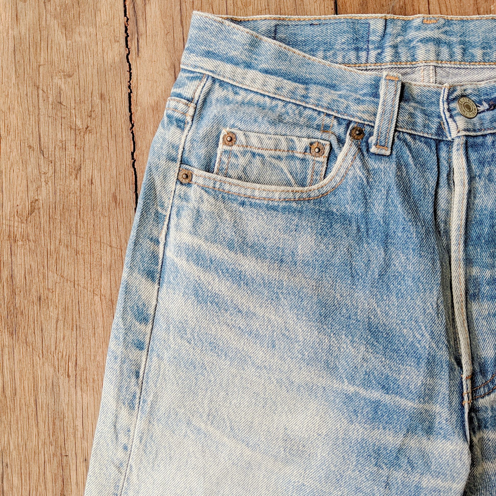 Japanese Brand Vintage Levis 501 W28x32 Faded Denim Button Up Pants Size US 28 / EU 44 - 11 Thumbnail