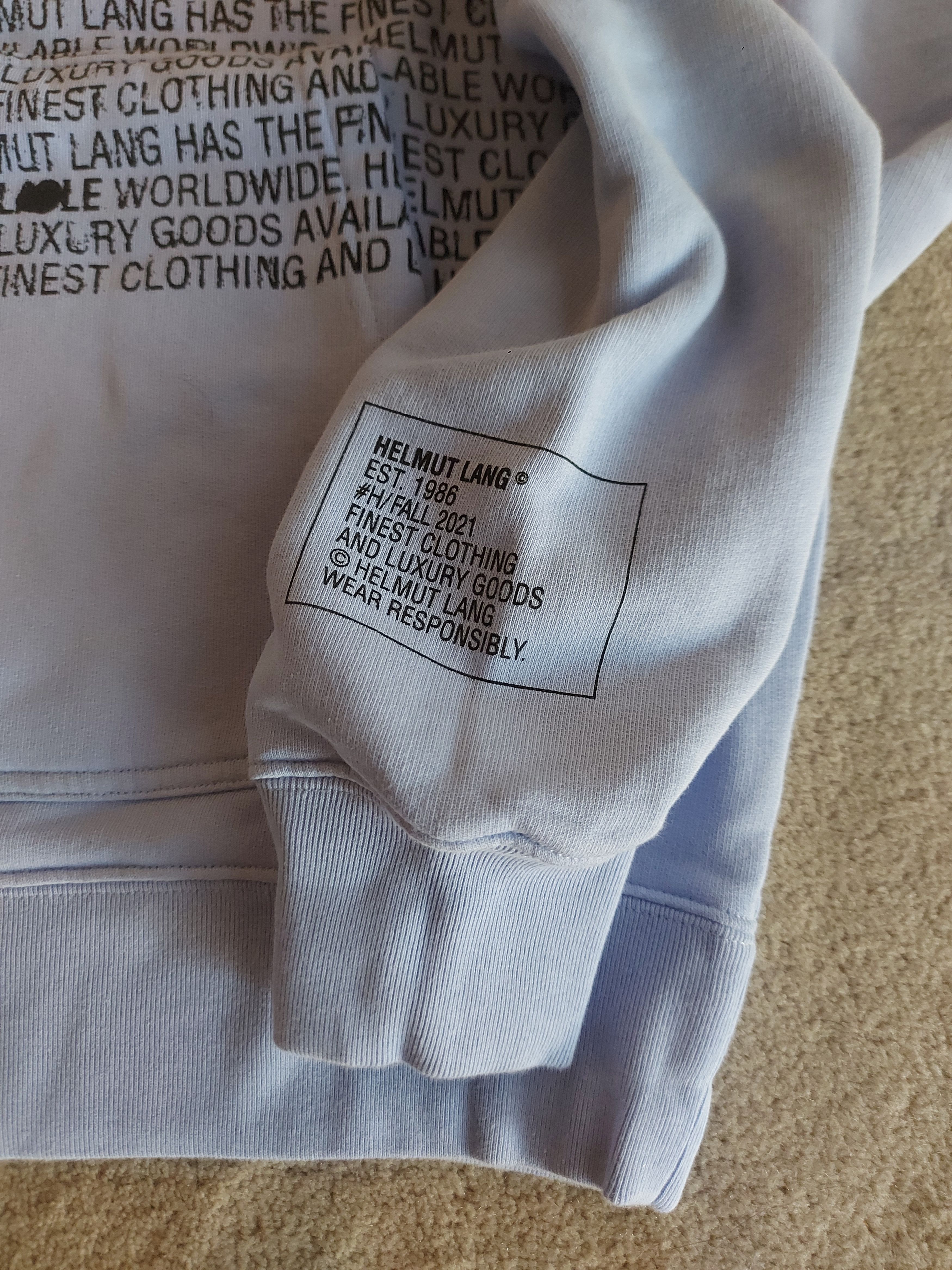 Helmut Lang Helmut Lang Mini Text Hoodie Size US M / EU 48-50 / 2 - 4 Thumbnail