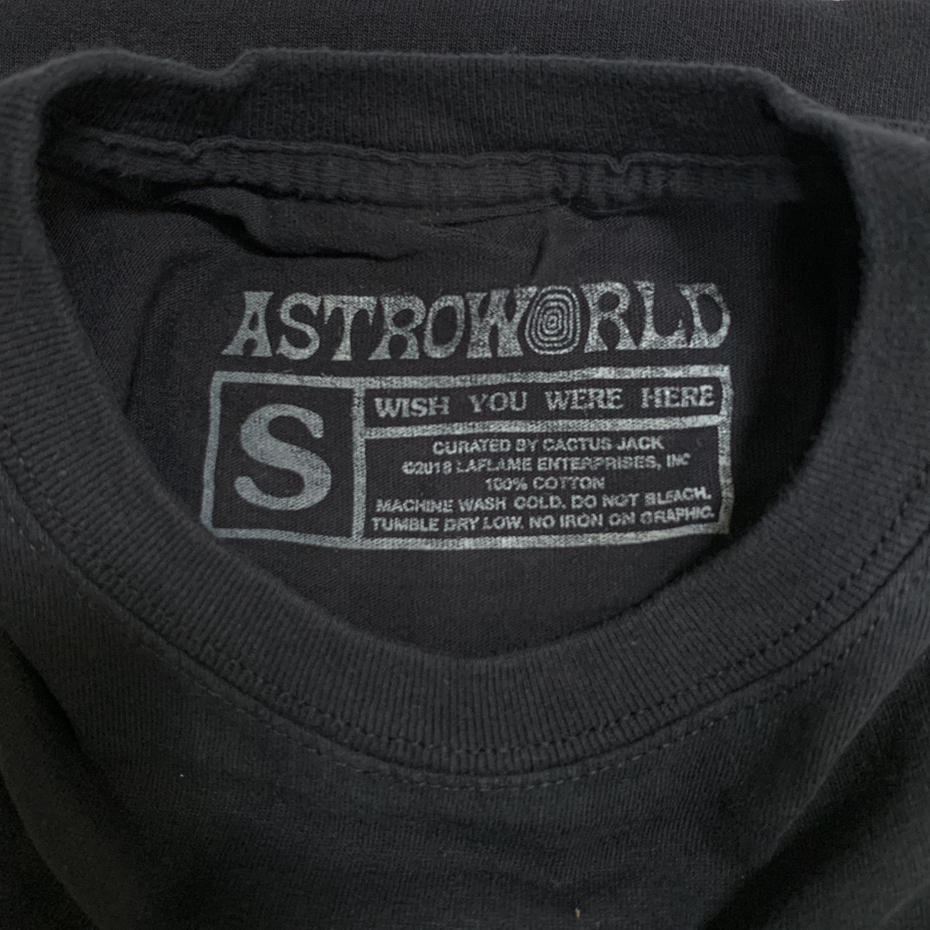 Travis Scott TRAVIS SCOTT Astroworld Tour Tee Black Size US L / EU 52-54 / 3 - 3 Thumbnail
