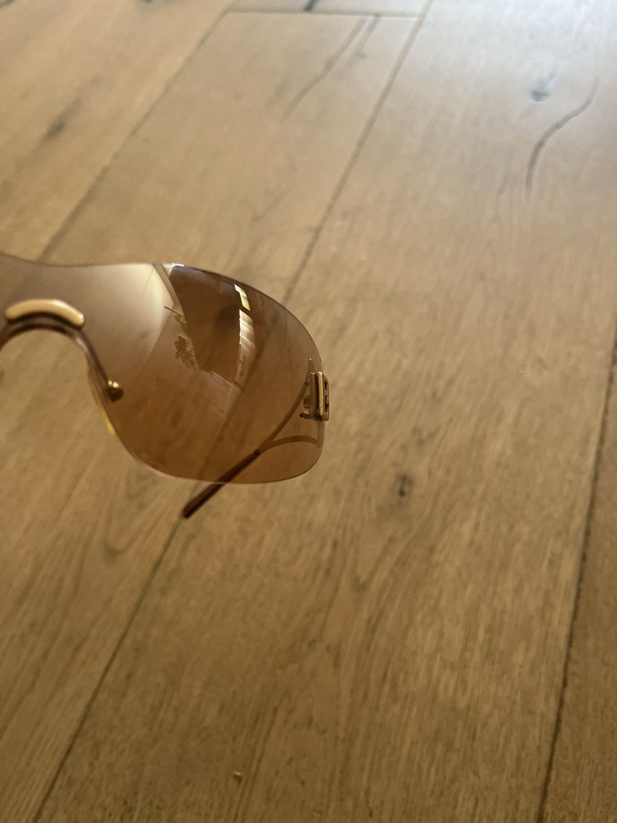 Fendi Logo Mask Tinted Sunglasses