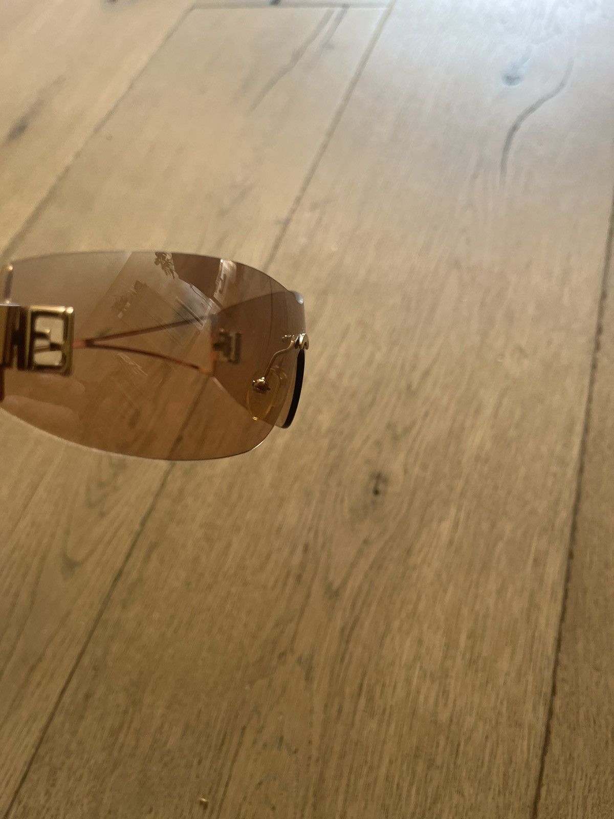 Fendi Logo Mask Tinted Sunglasses