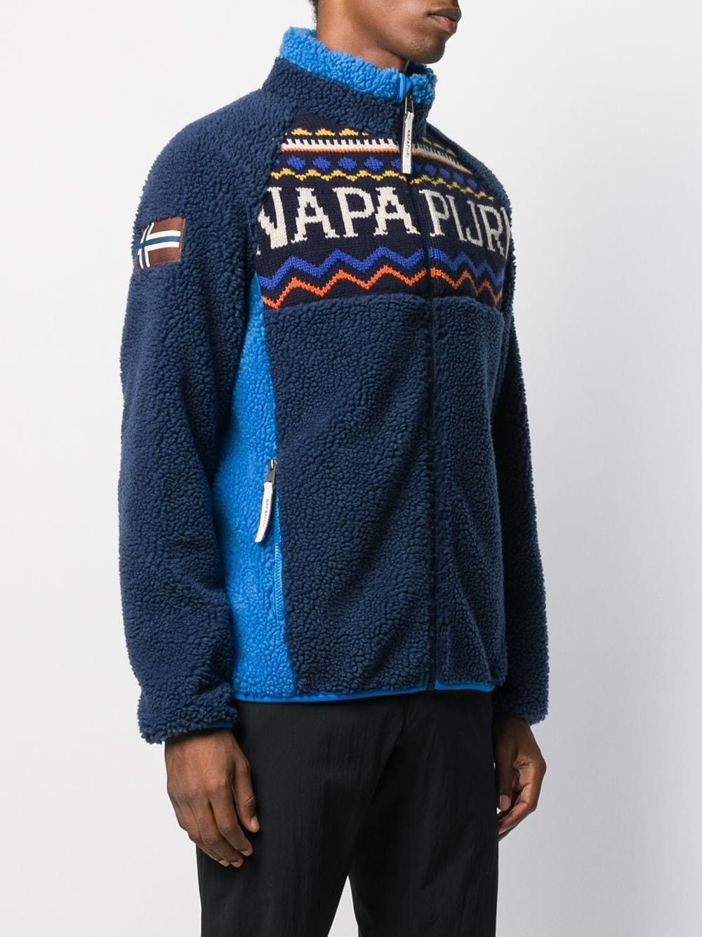Napapijri 🔥Napapijri Thia Fleece Jacket/Napapijri Logo Sherpa Jacket Size US L / EU 52-54 / 3 - 24 Thumbnail