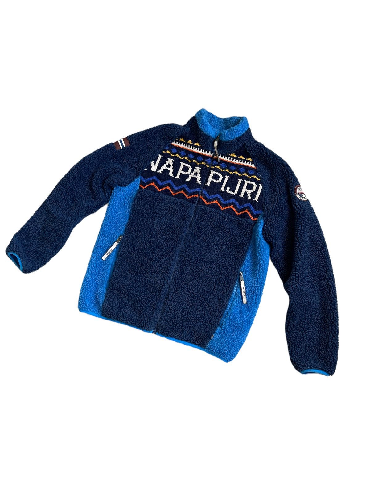 Napapijri 🔥Napapijri Thia Fleece Jacket/Napapijri Logo Sherpa Jacket Size US L / EU 52-54 / 3 - 1 Thumbnail