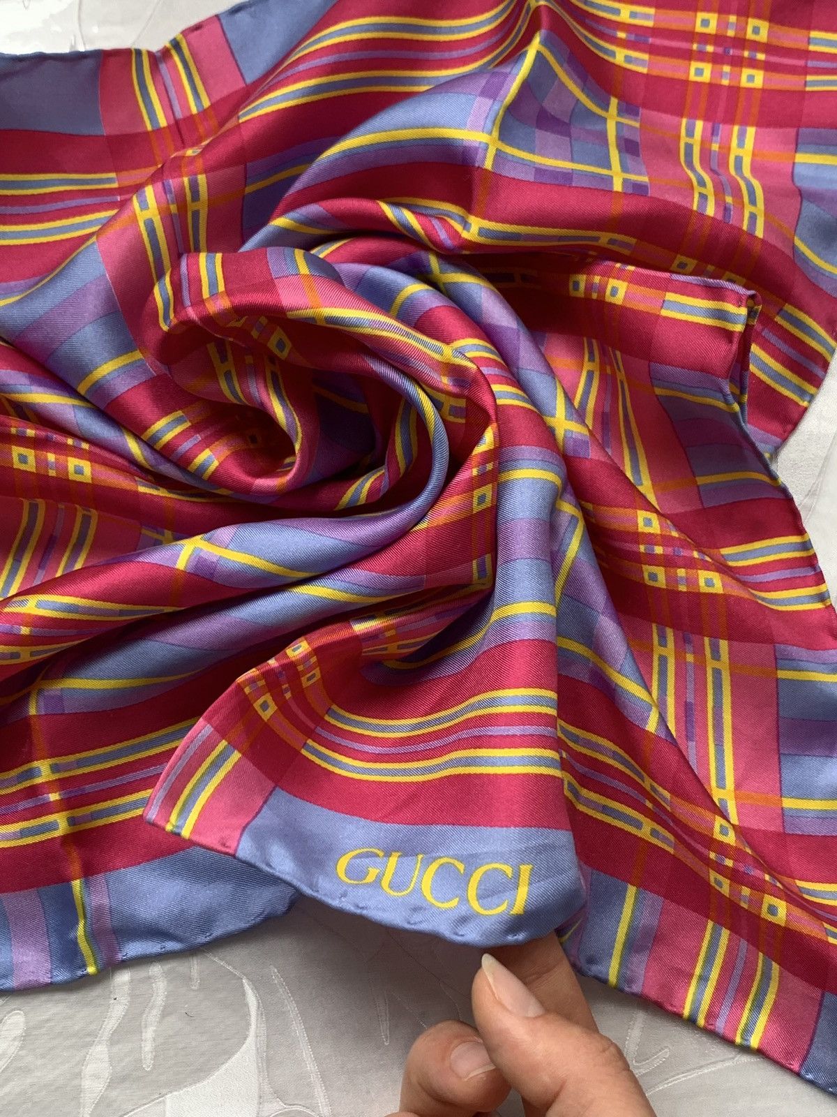 Gucci Gucci silk scarf Grailed