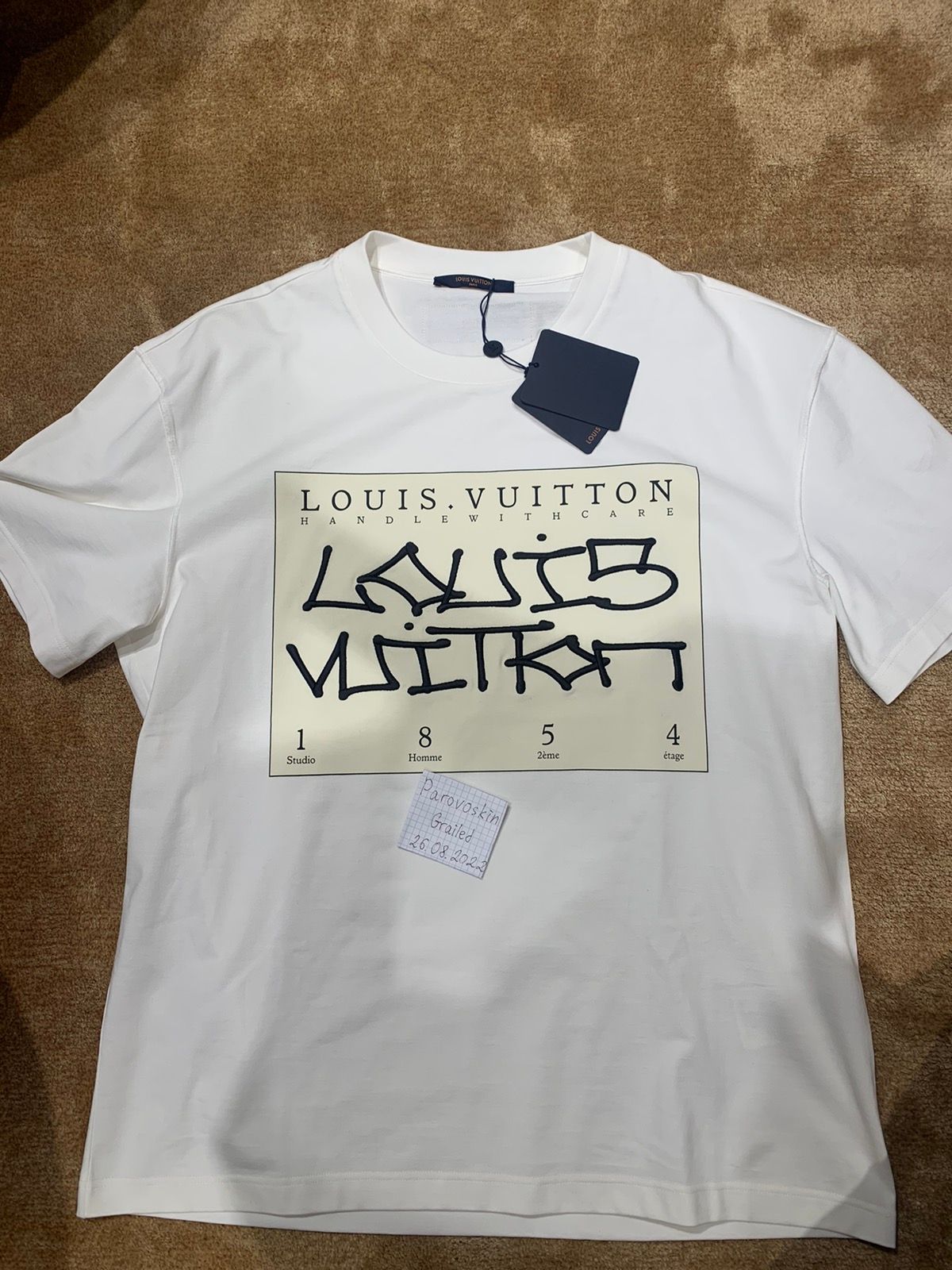 Louis Vuitton Louis Vuitton Signature Print T-Shirt