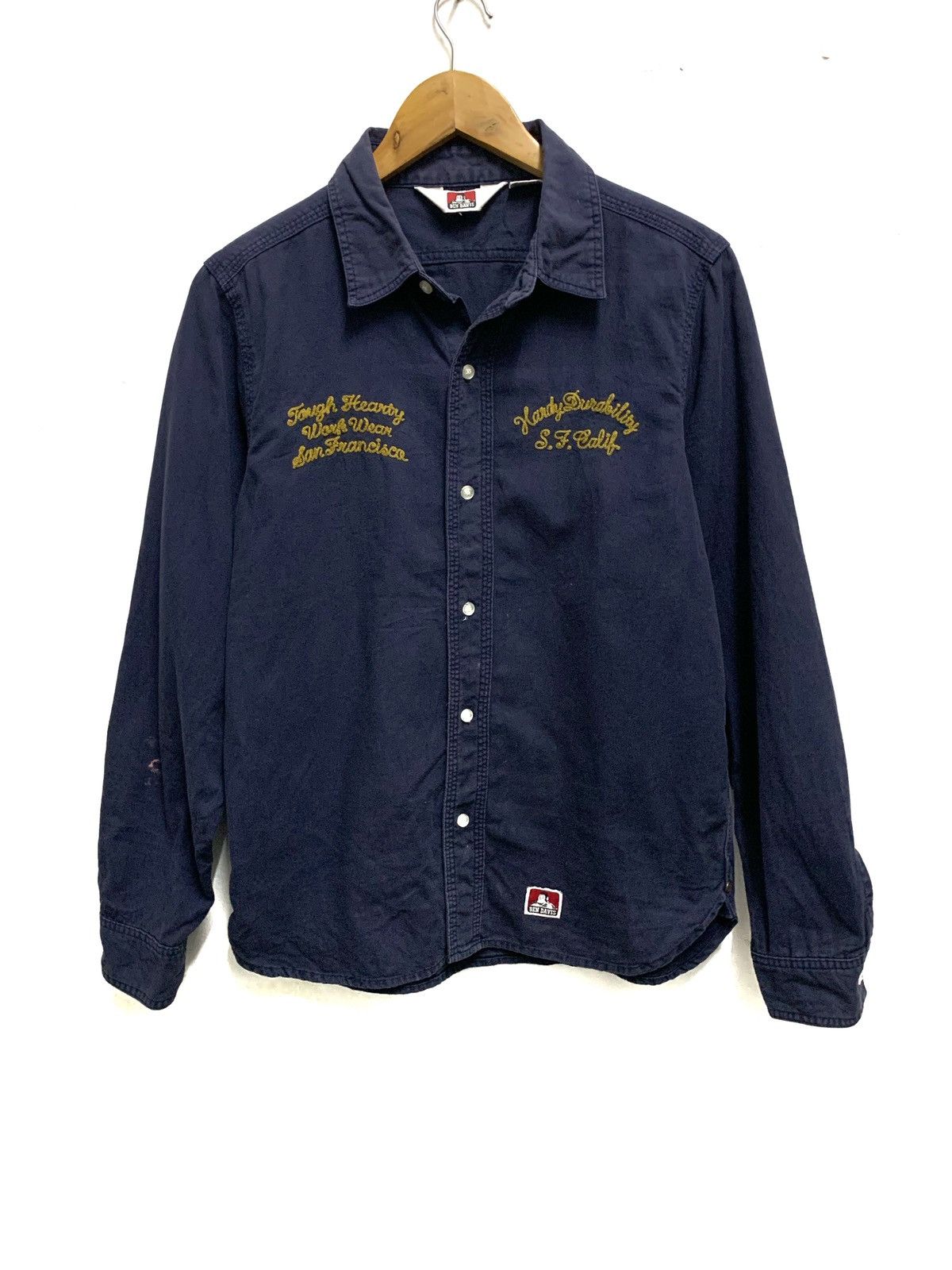 Ben Davis BEN DAVIS Navy Blue Flannel. Size US M / EU 48-50 / 2 - 2 Thumbnail