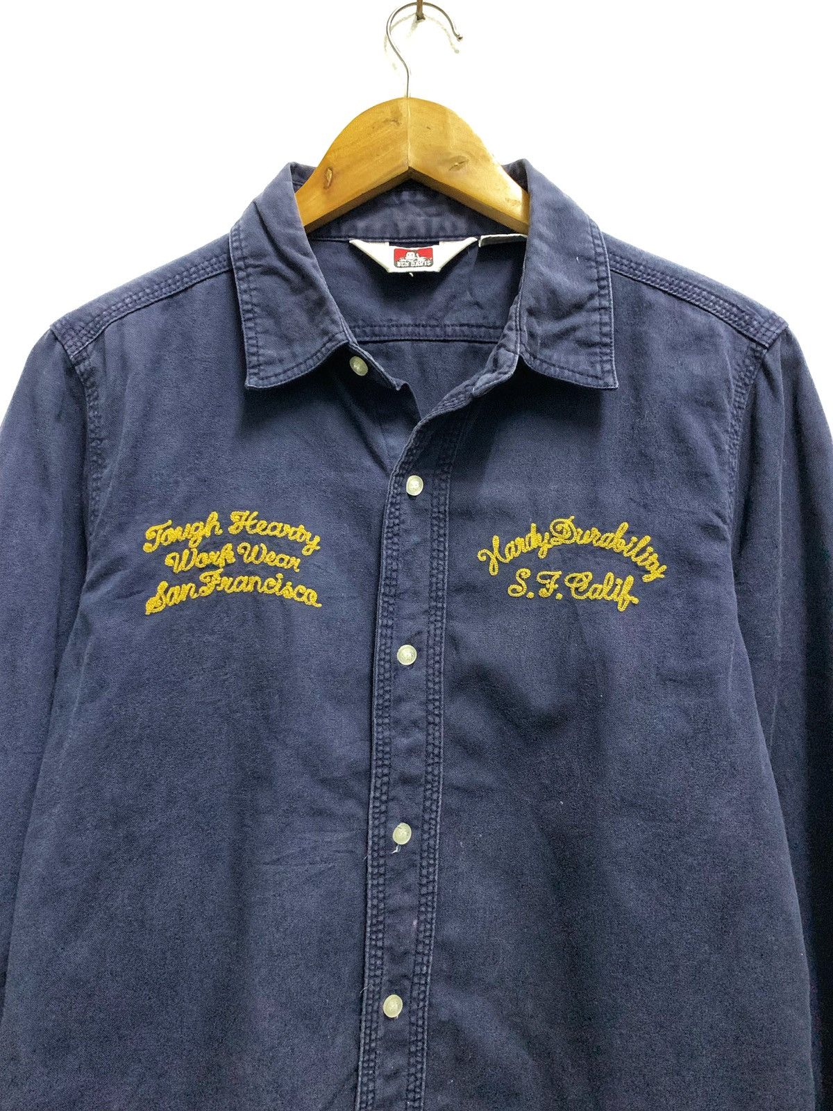Ben Davis BEN DAVIS Navy Blue Flannel. Size US M / EU 48-50 / 2 - 3 Thumbnail