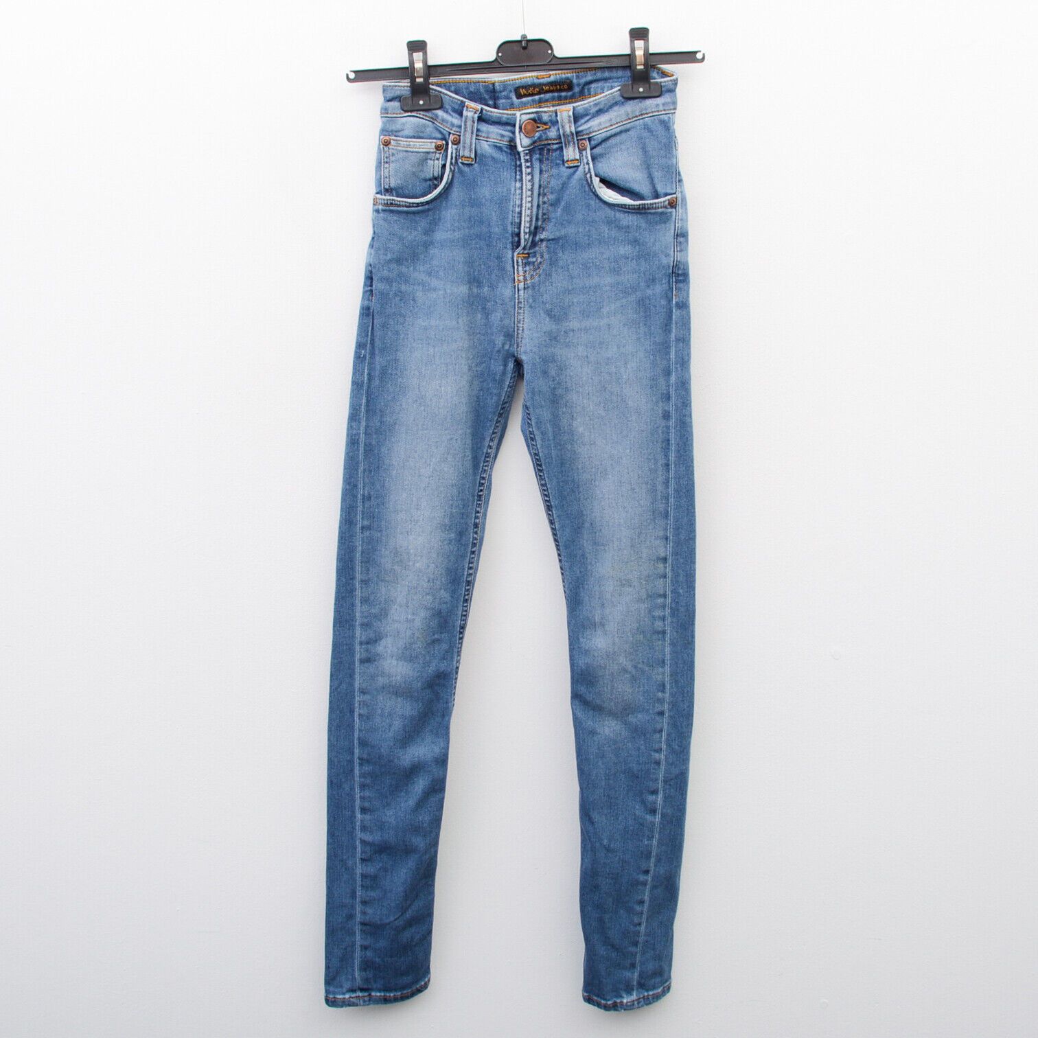 Nudie Jeans Hightop Tilde Stellar W25 L30 Skinny Cotton High Rise Pants Size 25" / US 0 / IT 36 - 1 Thumbnail