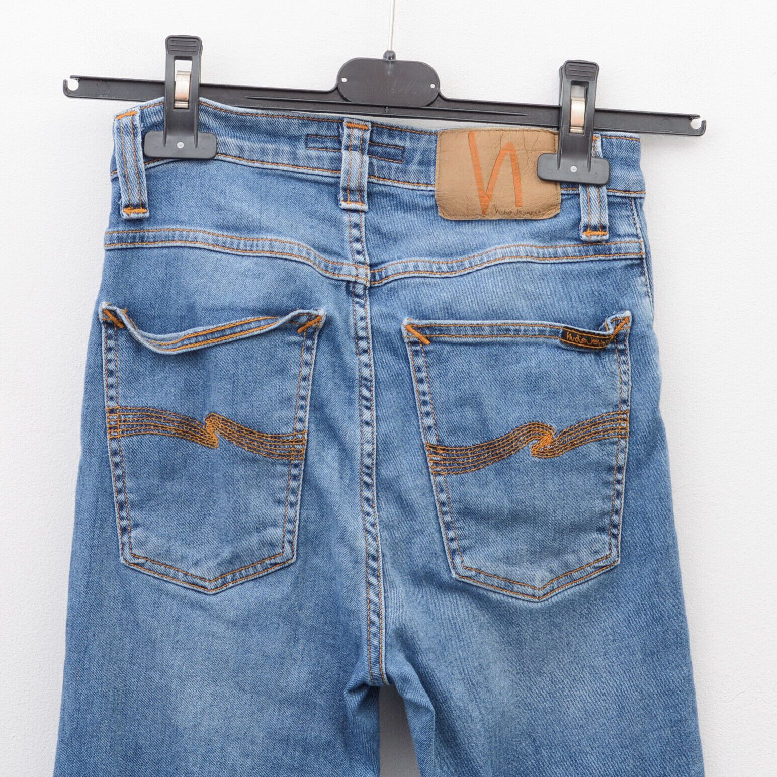 Nudie Jeans Hightop Tilde Stellar W25 L30 Skinny Cotton High Rise Pants Size 25" / US 0 / IT 36 - 7 Thumbnail