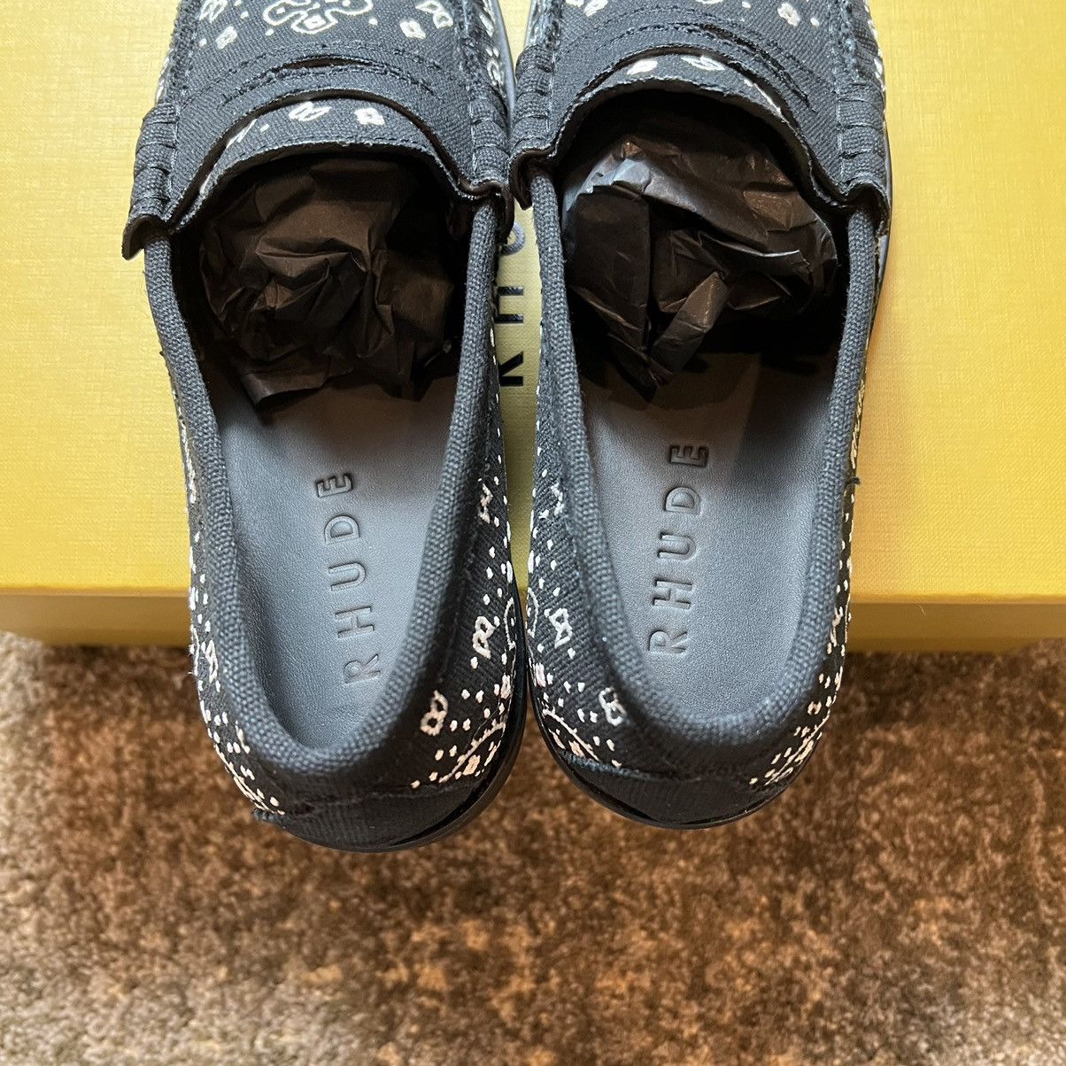 Rhude Rhude Bandana Loafer Black Size 7 Size US 7 / EU 40 - 3 Thumbnail