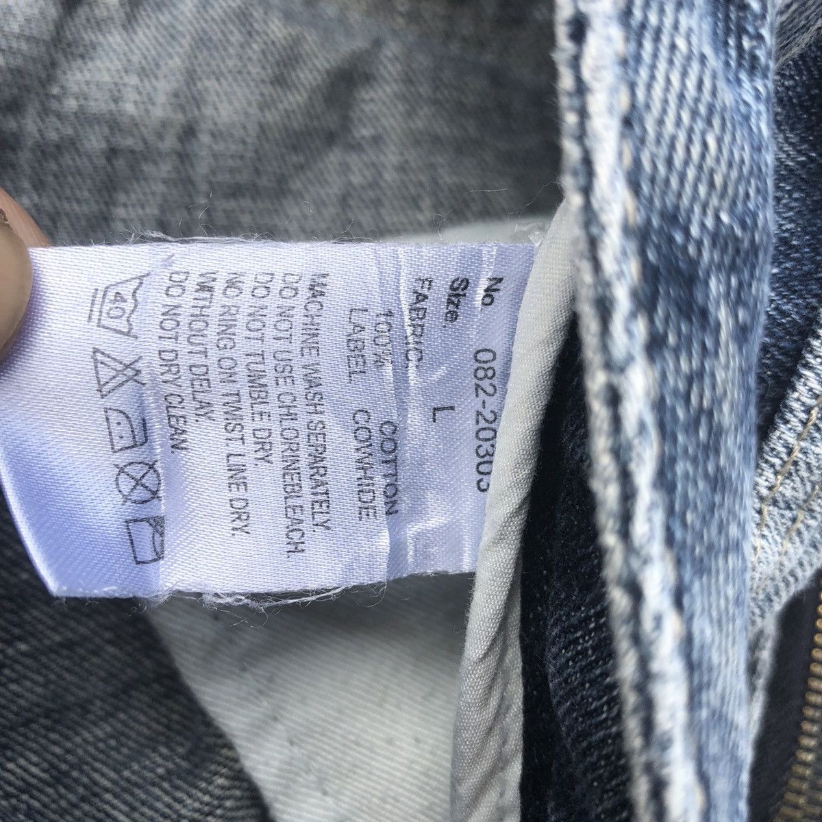 Vintage Semantic Design Multi Pocket Distressed Denim Rare