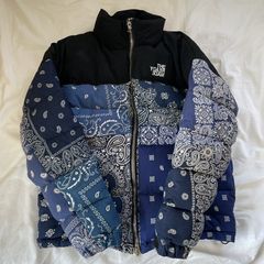 Supreme Blue Bandana Down Hooded Jacket (FW22)