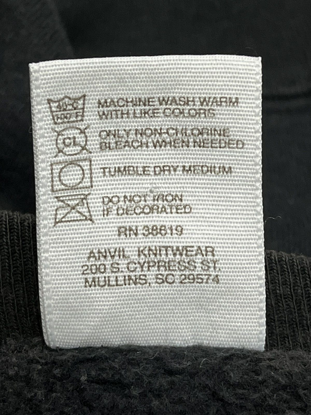 Anvil × Vintage Vintage ANVIL Faded Black Sweater Made In USA Size US M / EU 48-50 / 2 - 9 Thumbnail