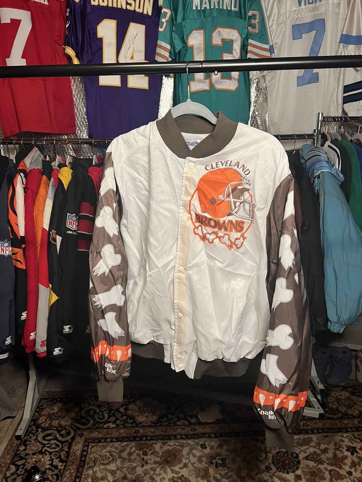 Chalk Line Vintage Chalkline Cleveland Browns Fanimation Jacket Grailed