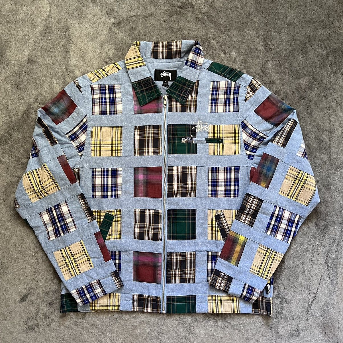 Stussy Stussy Madras Patchwork Zip Up Jacket | Grailed