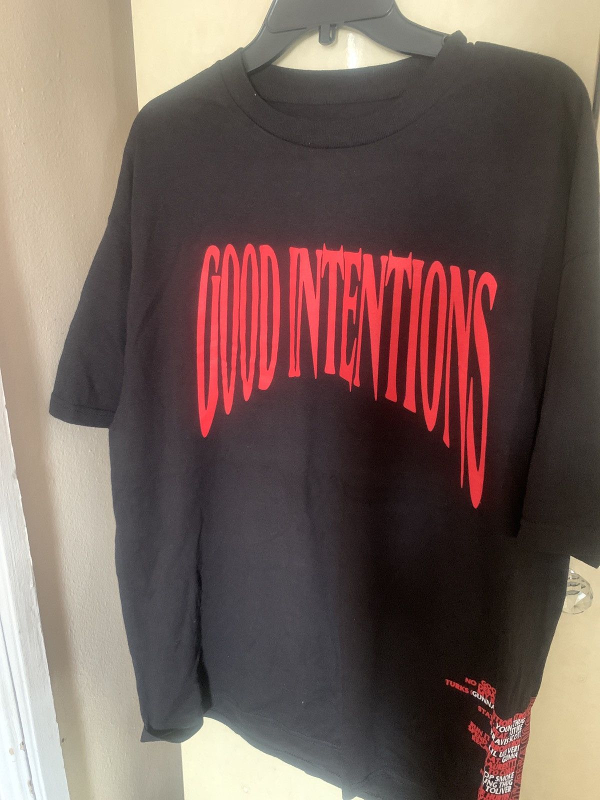 Vlone Good Intentions Nav Vlone T Shirt Grailed