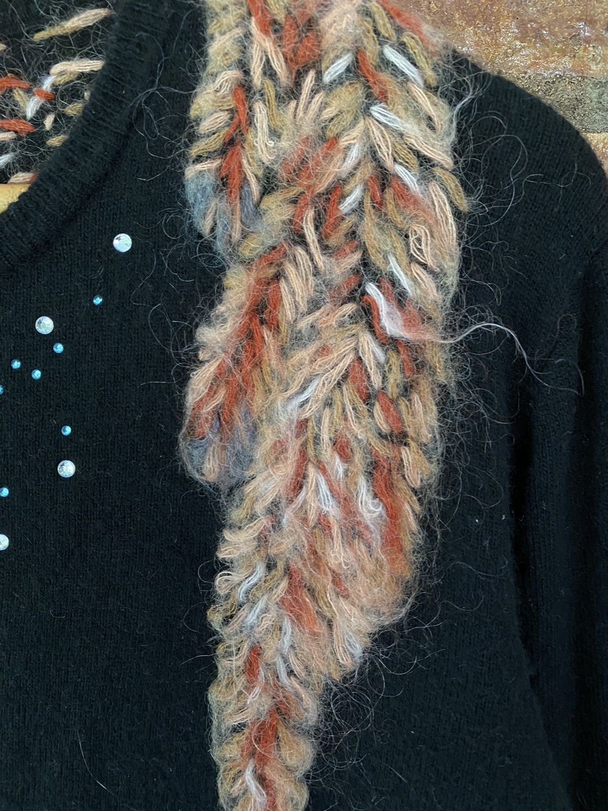 Tsumori Chisato Vtg Fox neck knit wool Size M / US 6-8 / IT 42-44 - 4 Thumbnail