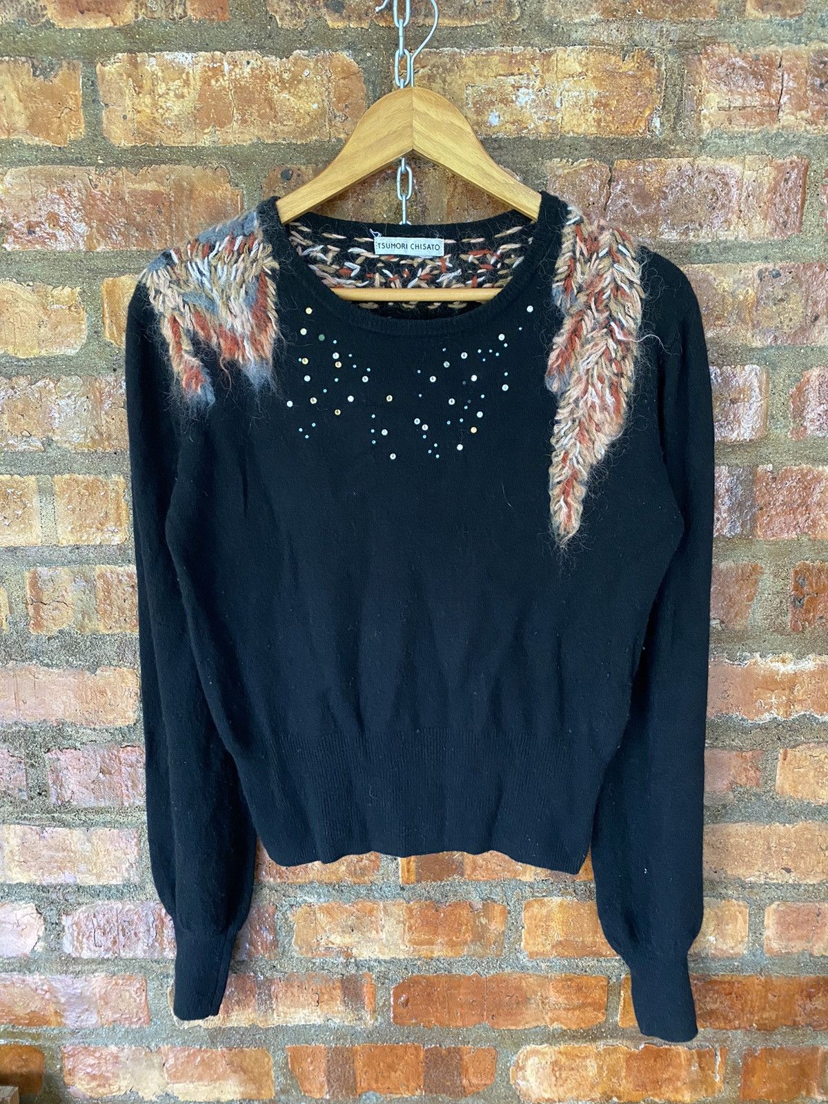 Tsumori Chisato Vtg Fox neck knit wool Size M / US 6-8 / IT 42-44 - 2 Thumbnail