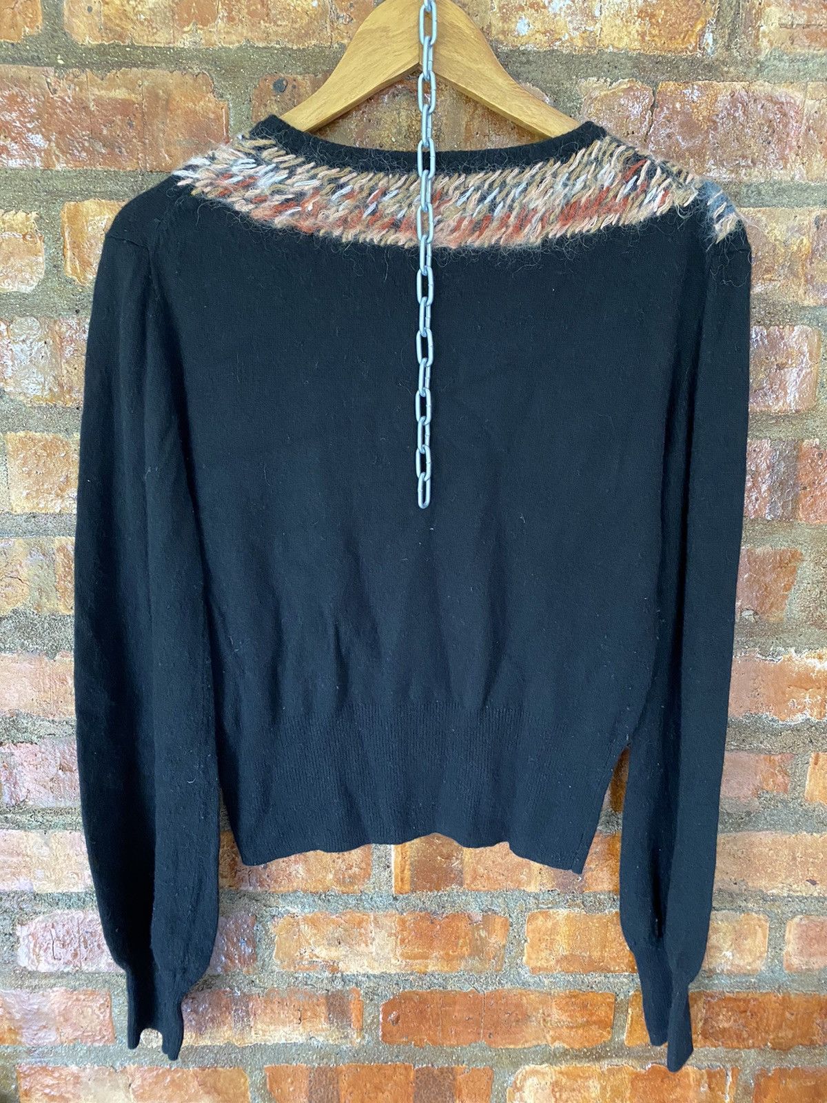 Tsumori Chisato Vtg Fox neck knit wool Size M / US 6-8 / IT 42-44 - 7 Thumbnail