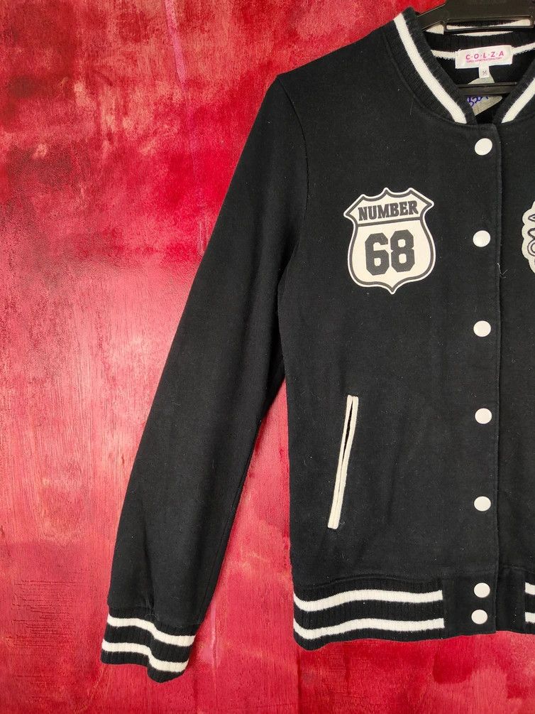 Japanese Brand C.O.L.Z.A Farewell Gratify Black varsity jacket #3245 Size S / US 4 / IT 40 - 8 Thumbnail