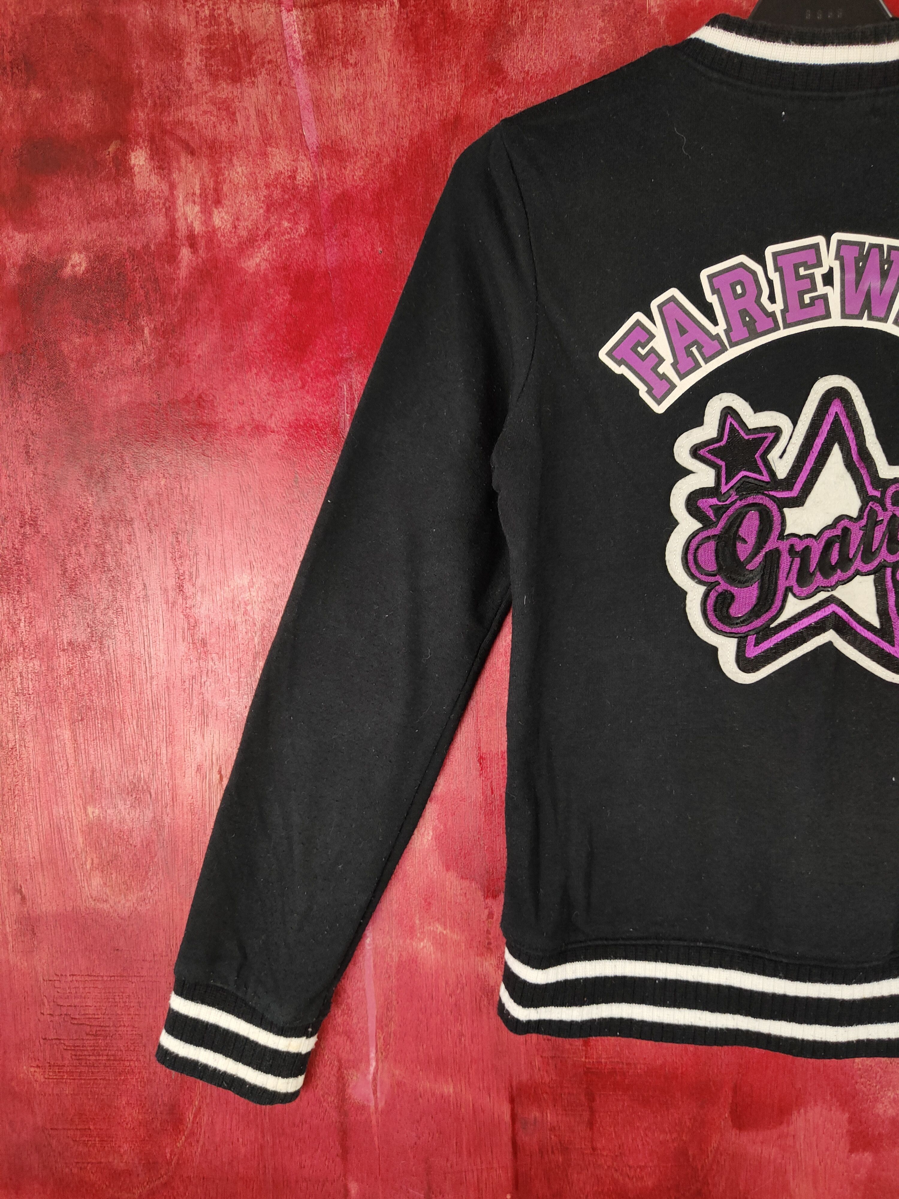 Japanese Brand C.O.L.Z.A Farewell Gratify Black varsity jacket #3245 Size S / US 4 / IT 40 - 3 Thumbnail