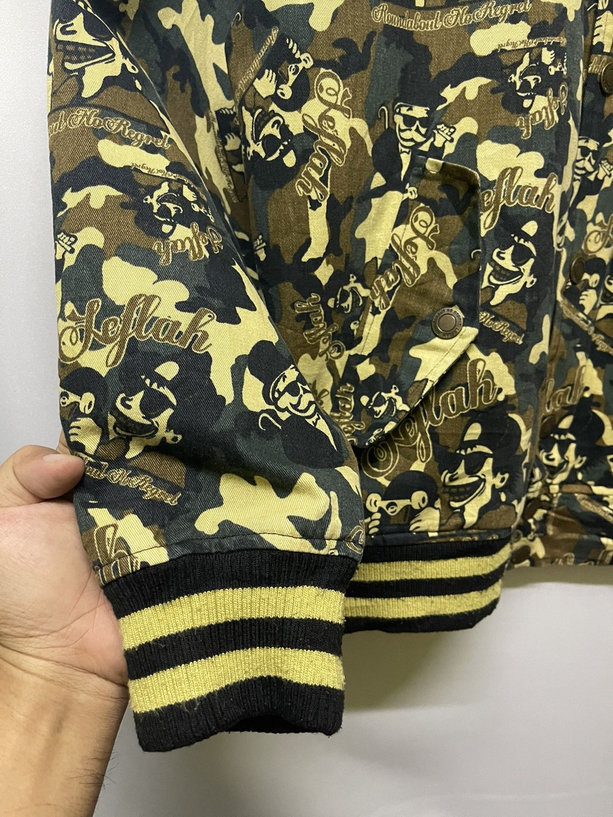 Japanese Brand LEFLAH ROUNDABOUT NO REGRET FULLPRINT JACKET Size US L / EU 52-54 / 3 - 7 Thumbnail