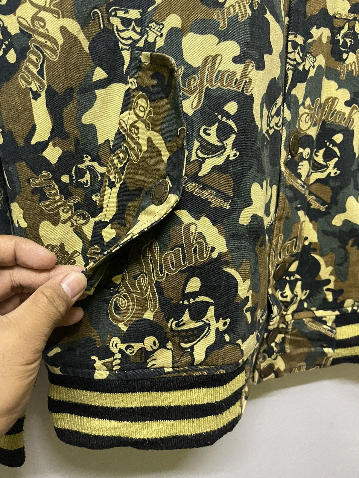 Japanese Brand LEFLAH ROUNDABOUT NO REGRET FULLPRINT JACKET Size US L / EU 52-54 / 3 - 6 Thumbnail