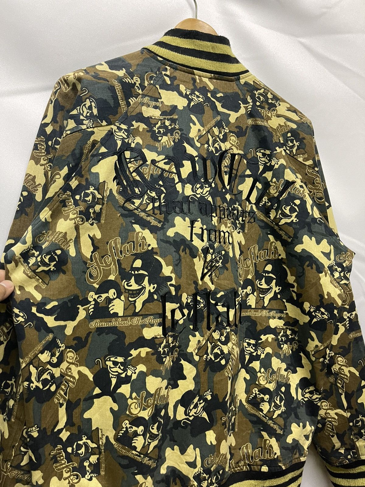 Japanese Brand LEFLAH ROUNDABOUT NO REGRET FULLPRINT JACKET Size US L / EU 52-54 / 3 - 10 Thumbnail