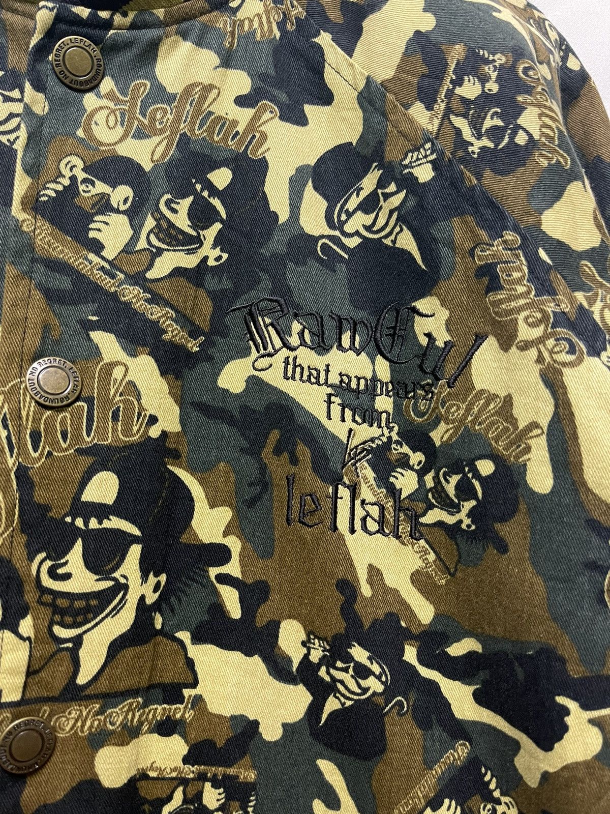 Japanese Brand LEFLAH ROUNDABOUT NO REGRET FULLPRINT JACKET Size US L / EU 52-54 / 3 - 4 Thumbnail