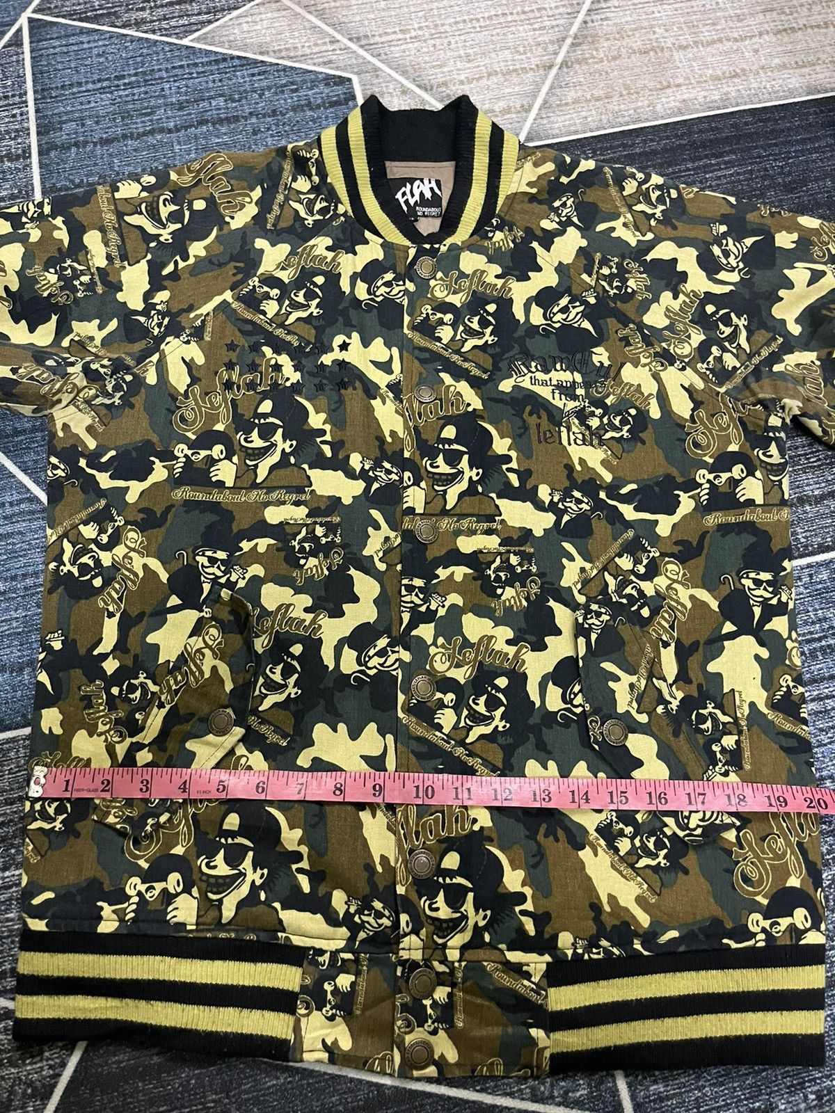 Japanese Brand LEFLAH ROUNDABOUT NO REGRET FULLPRINT JACKET Size US L / EU 52-54 / 3 - 14 Thumbnail