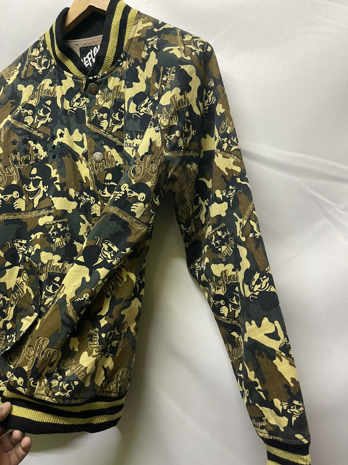 Japanese Brand LEFLAH ROUNDABOUT NO REGRET FULLPRINT JACKET Size US L / EU 52-54 / 3 - 8 Thumbnail