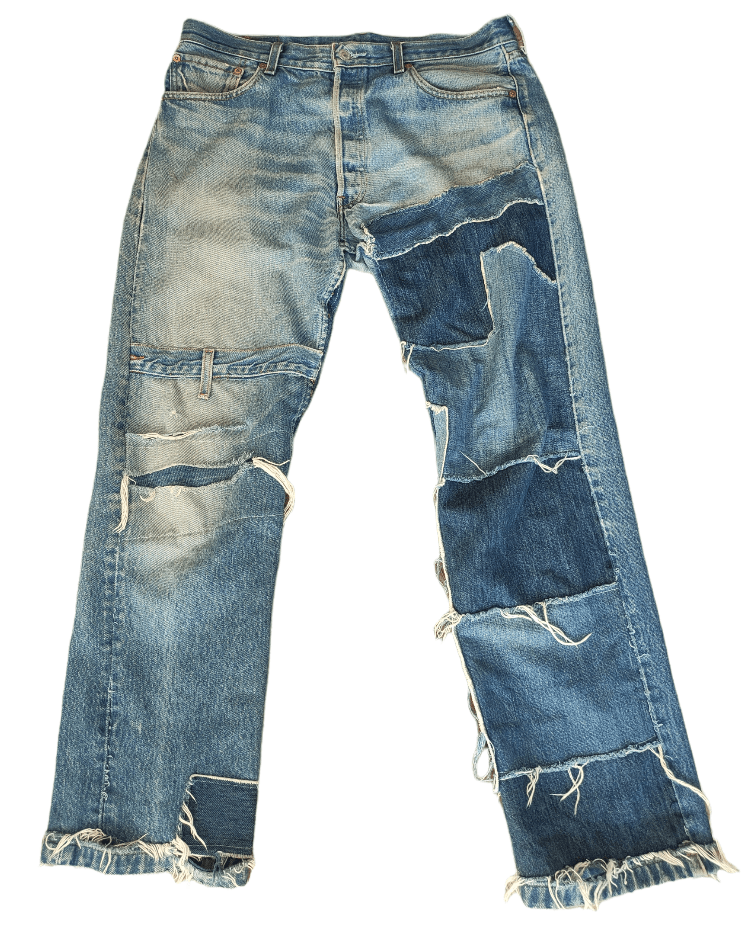Japanese Brand custom 90s distressed Levi's 501 Size US 34 / EU 50 - 1 Thumbnail