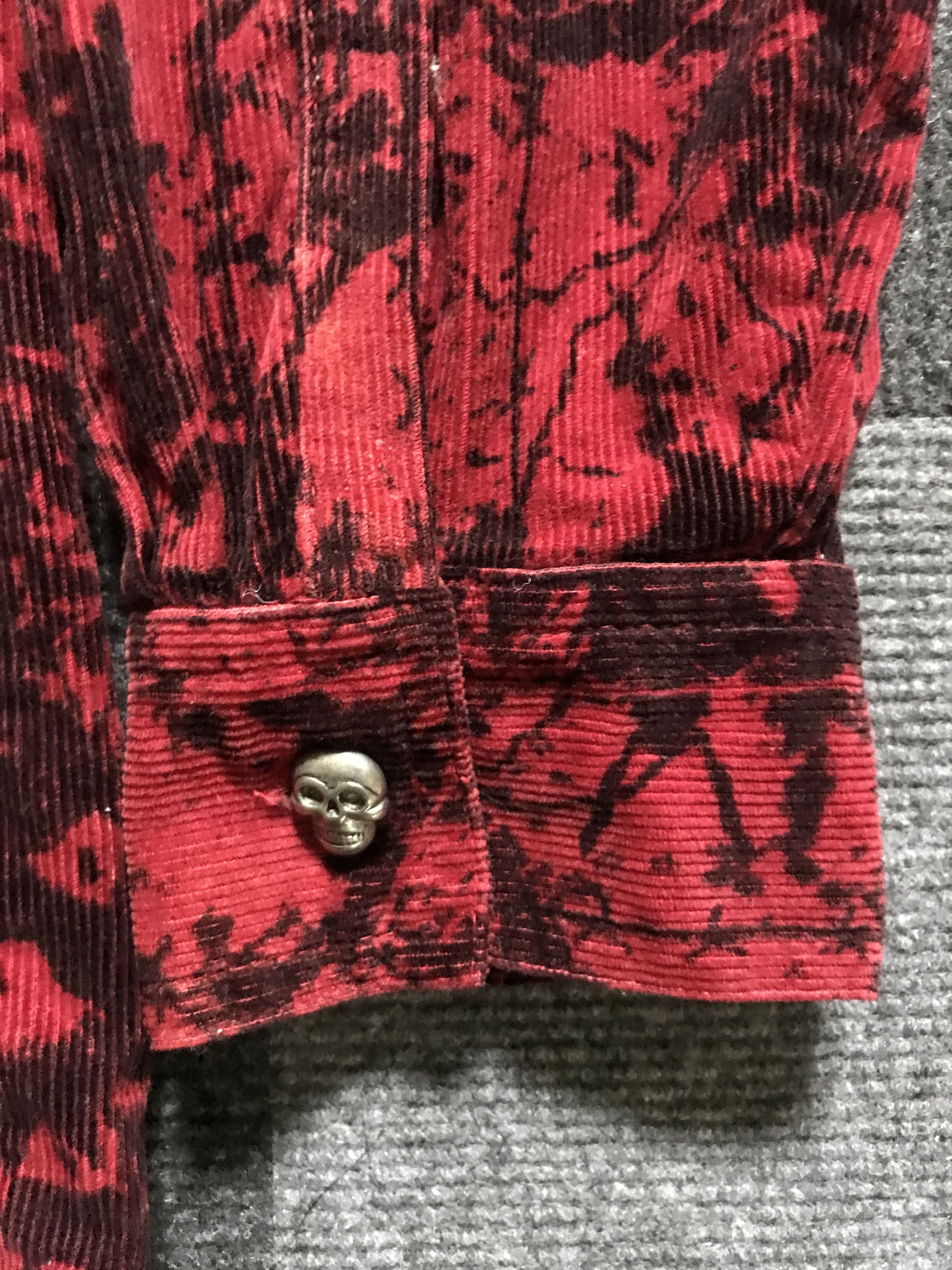 Japanese Brand × Seditionaries BUS8 BADGER Japan Seditionary Distressed Curduroy Punk Shirt Size US L / EU 52-54 / 3 - 12 Thumbnail