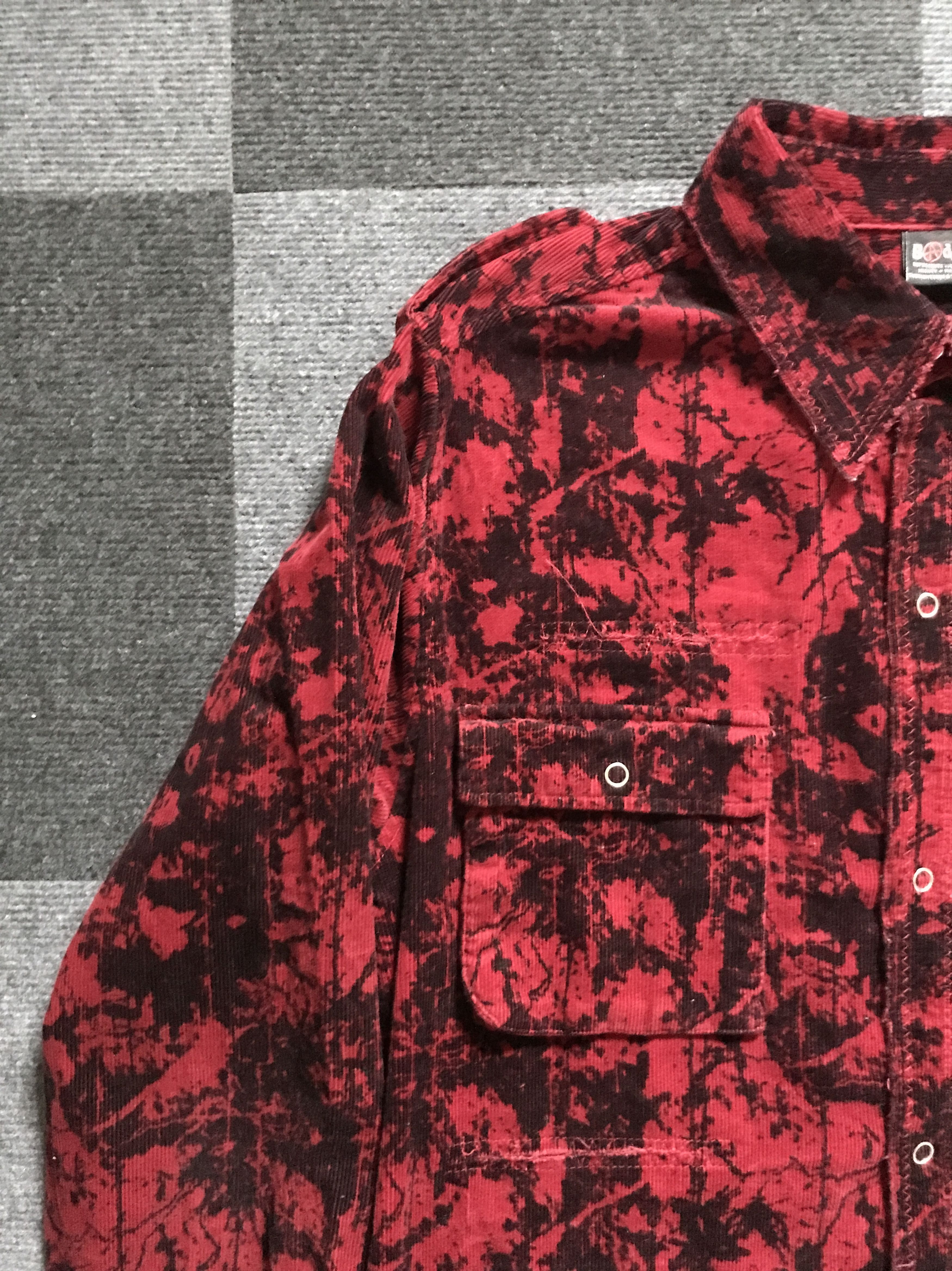 Japanese Brand × Seditionaries BUS8 BADGER Japan Seditionary Distressed Curduroy Punk Shirt Size US L / EU 52-54 / 3 - 6 Thumbnail