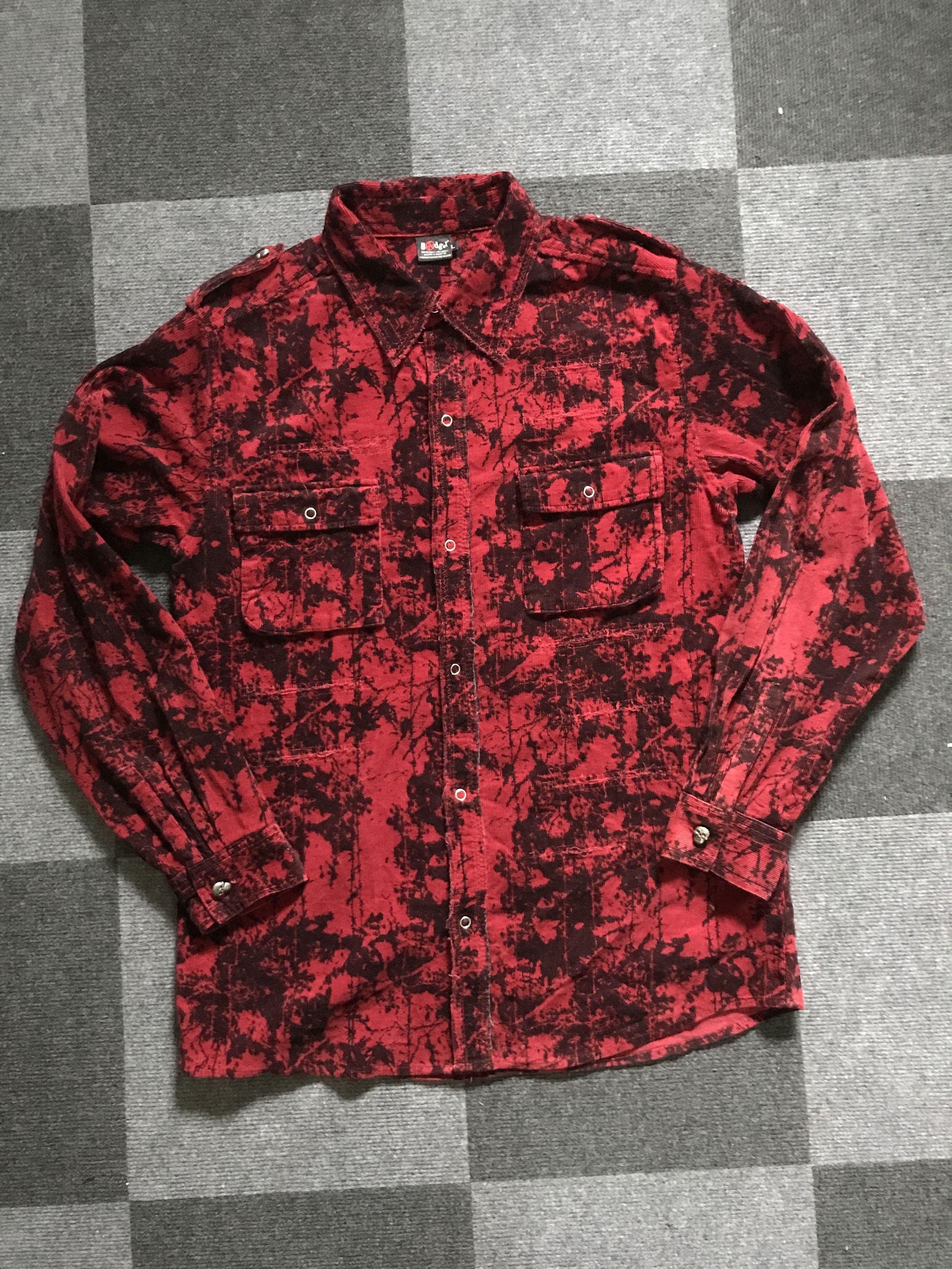 Japanese Brand × Seditionaries BUS8 BADGER Japan Seditionary Distressed Curduroy Punk Shirt Size US L / EU 52-54 / 3 - 2 Thumbnail