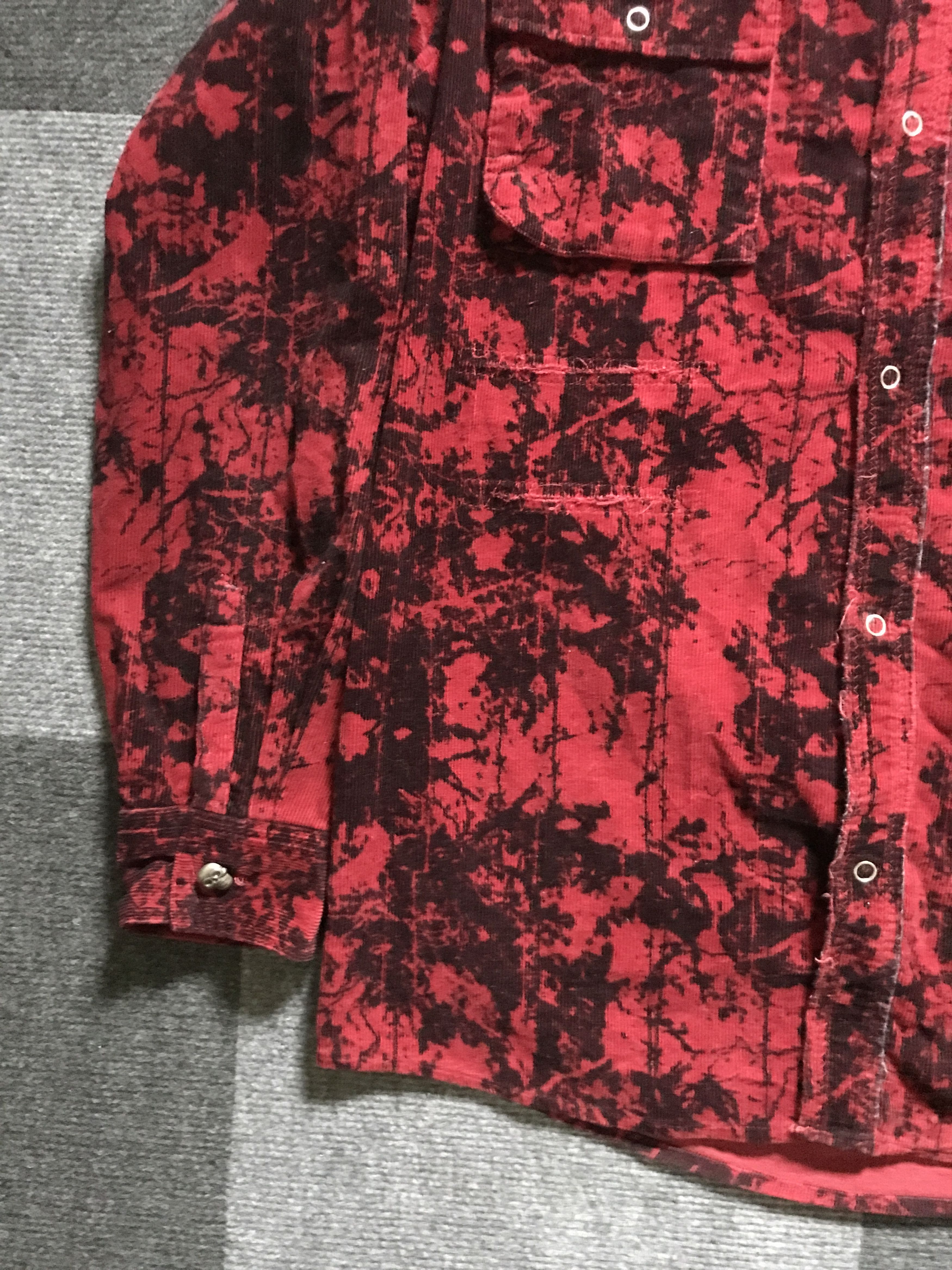 Japanese Brand × Seditionaries BUS8 BADGER Japan Seditionary Distressed Curduroy Punk Shirt Size US L / EU 52-54 / 3 - 8 Thumbnail
