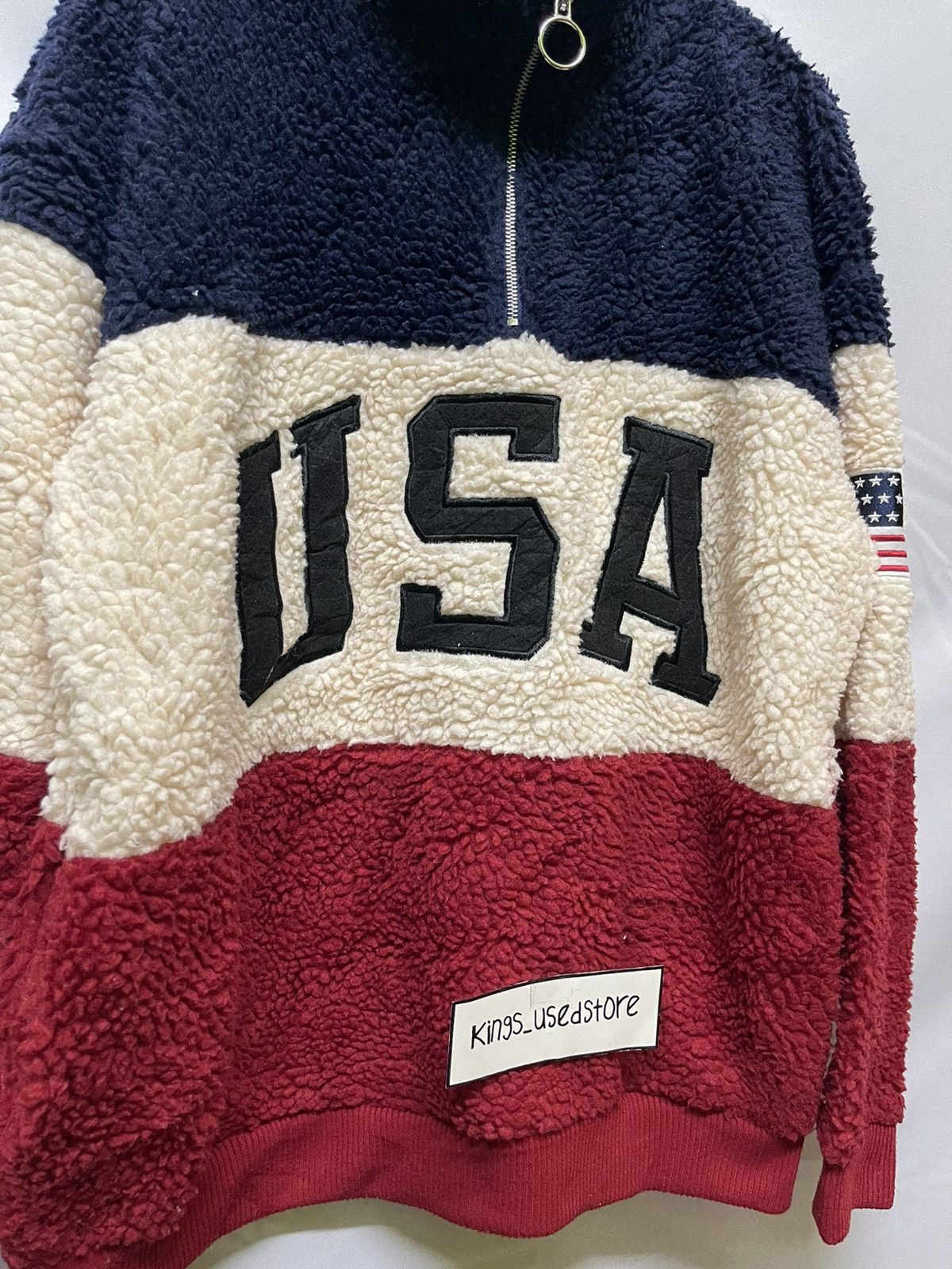 Japanese Brand × Vintage Vintage suggestion half zip big logo USA jacket Size US L / EU 52-54 / 3 - 3 Thumbnail