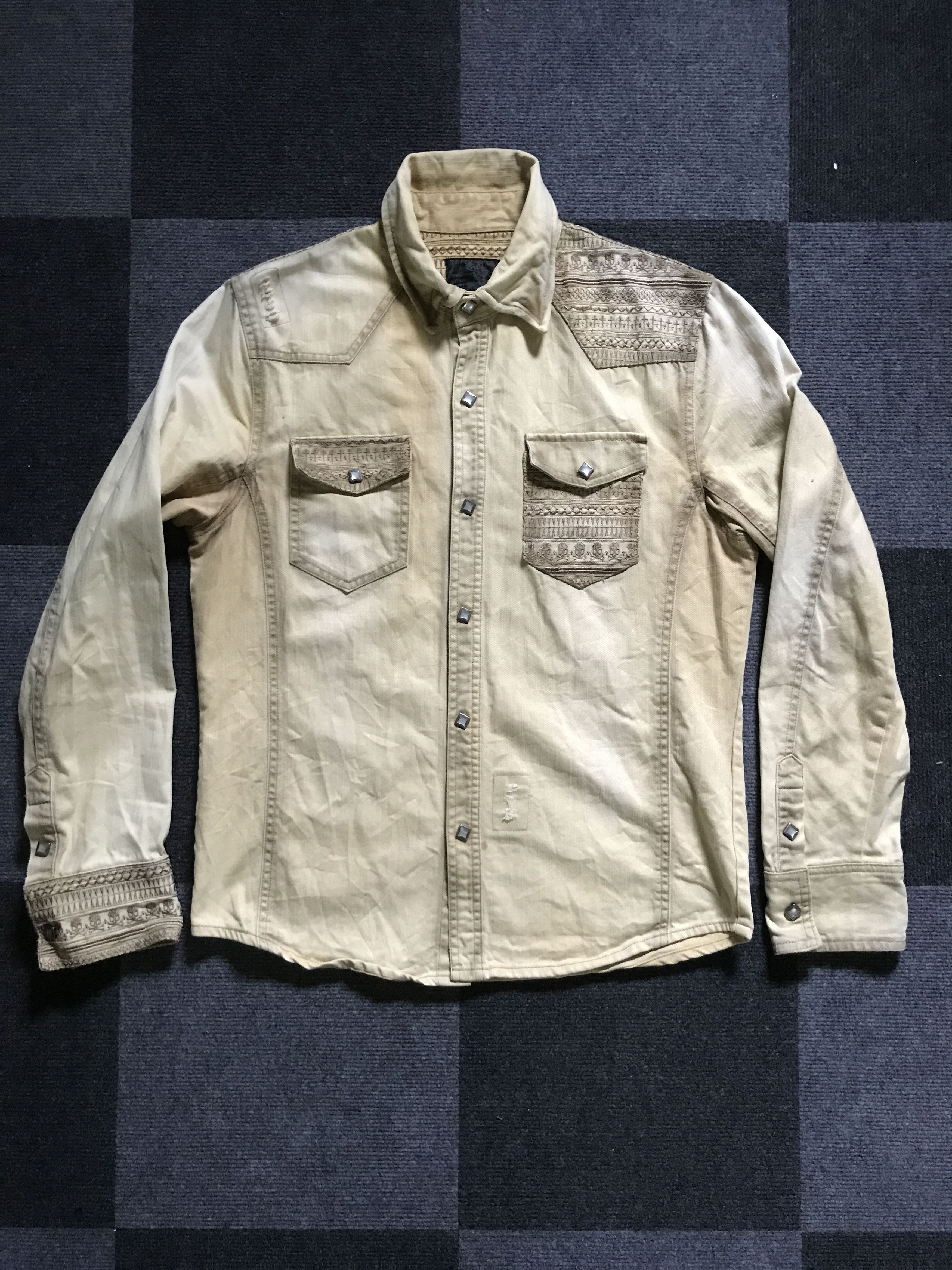 Japanese Brand BUS9 in the attic Punk Seditionaries Rusty Distressed Shirt Size US M / EU 48-50 / 2 - 3 Thumbnail
