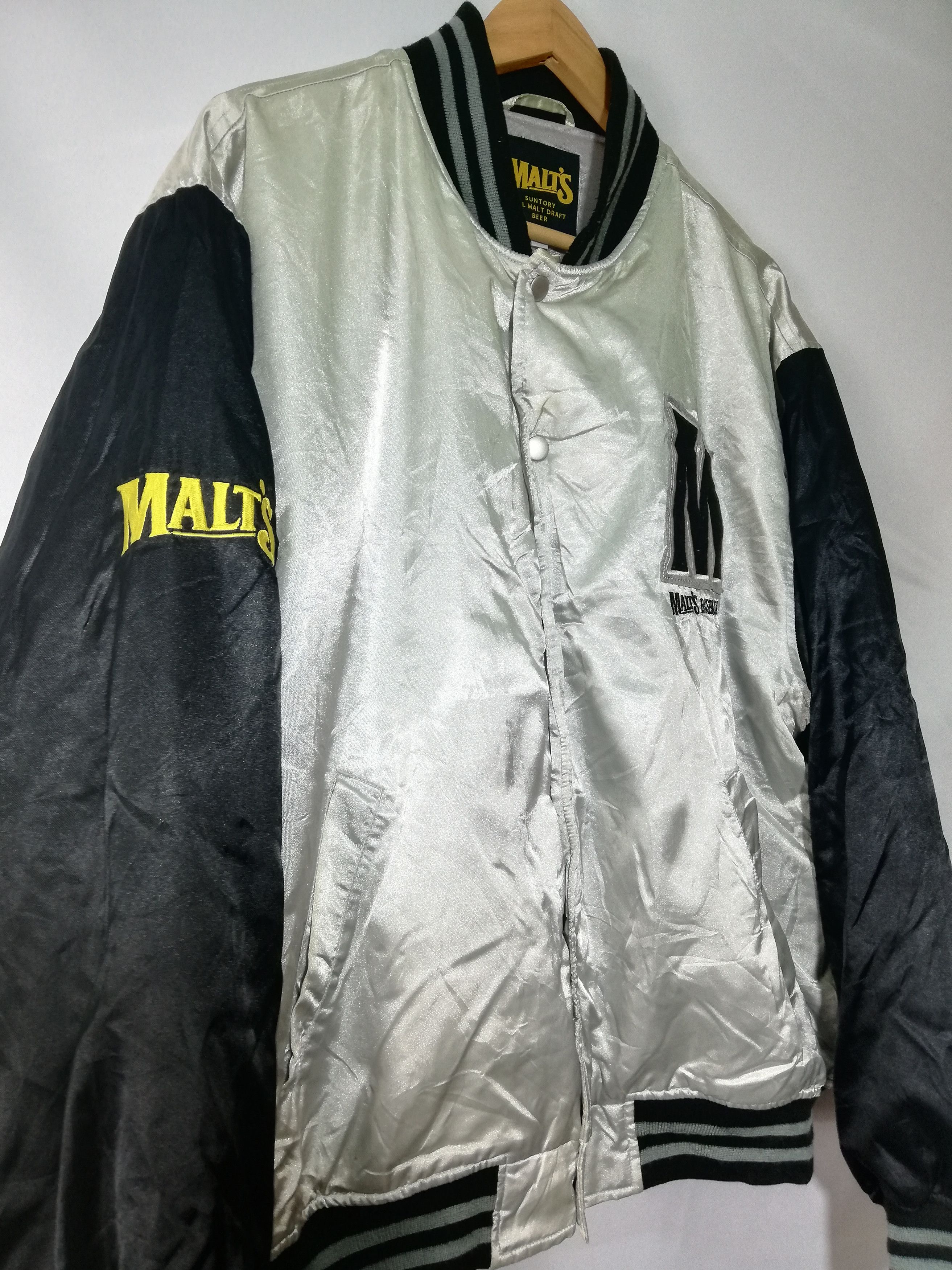 Vintage varsity jacket x malts, baseball team Size US L / EU 52-54 / 3 - 3 Thumbnail