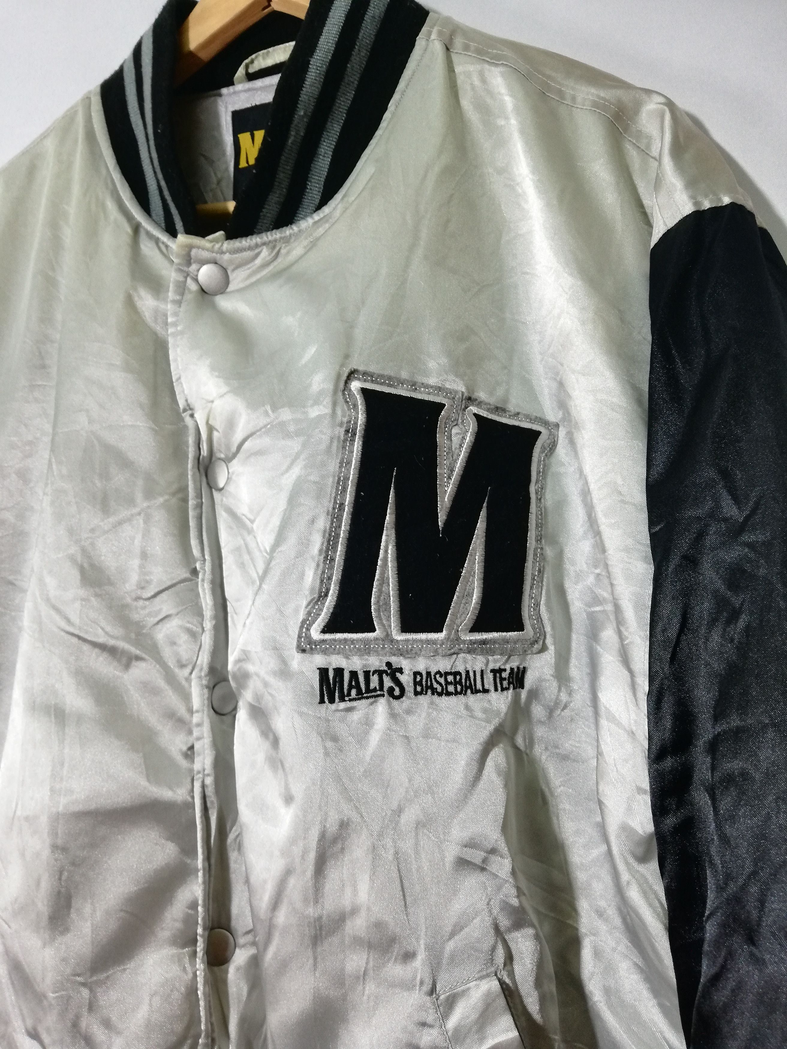 Vintage varsity jacket x malts, baseball team Size US L / EU 52-54 / 3 - 4 Thumbnail